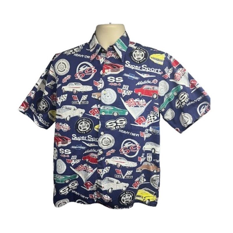 Reyn Spooner Reyn Spooner Chevy Cars Hawaiian Button Up Shirt Pocket S Size US S / EU 44-46 / 1 - 3 Thumbnail