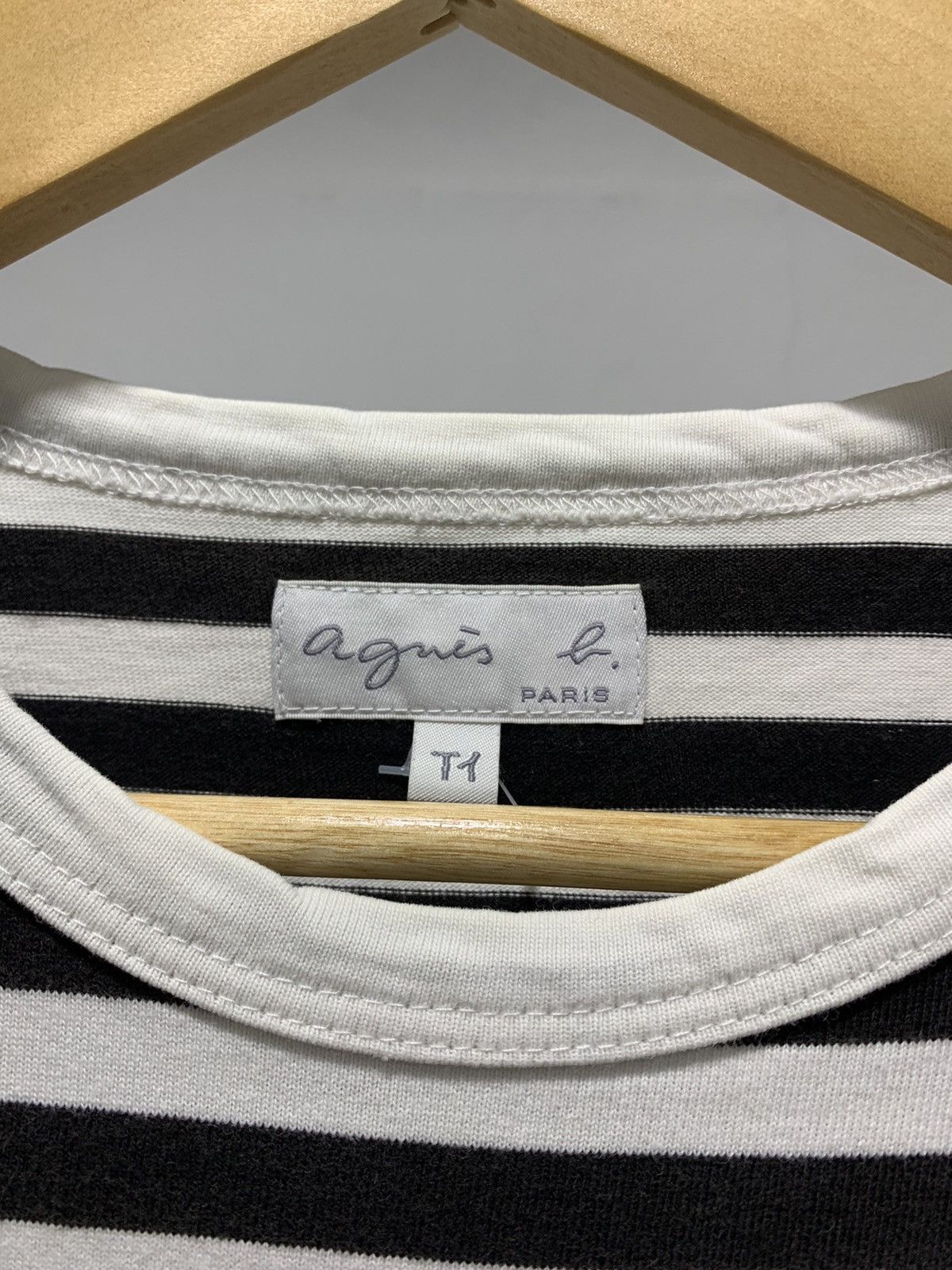 Designer × OVER THE STRiPES × agnes b. Agnes B. Ls Tshirt Made in Japan Size S / US 4 / IT 40 - 4 Thumbnail