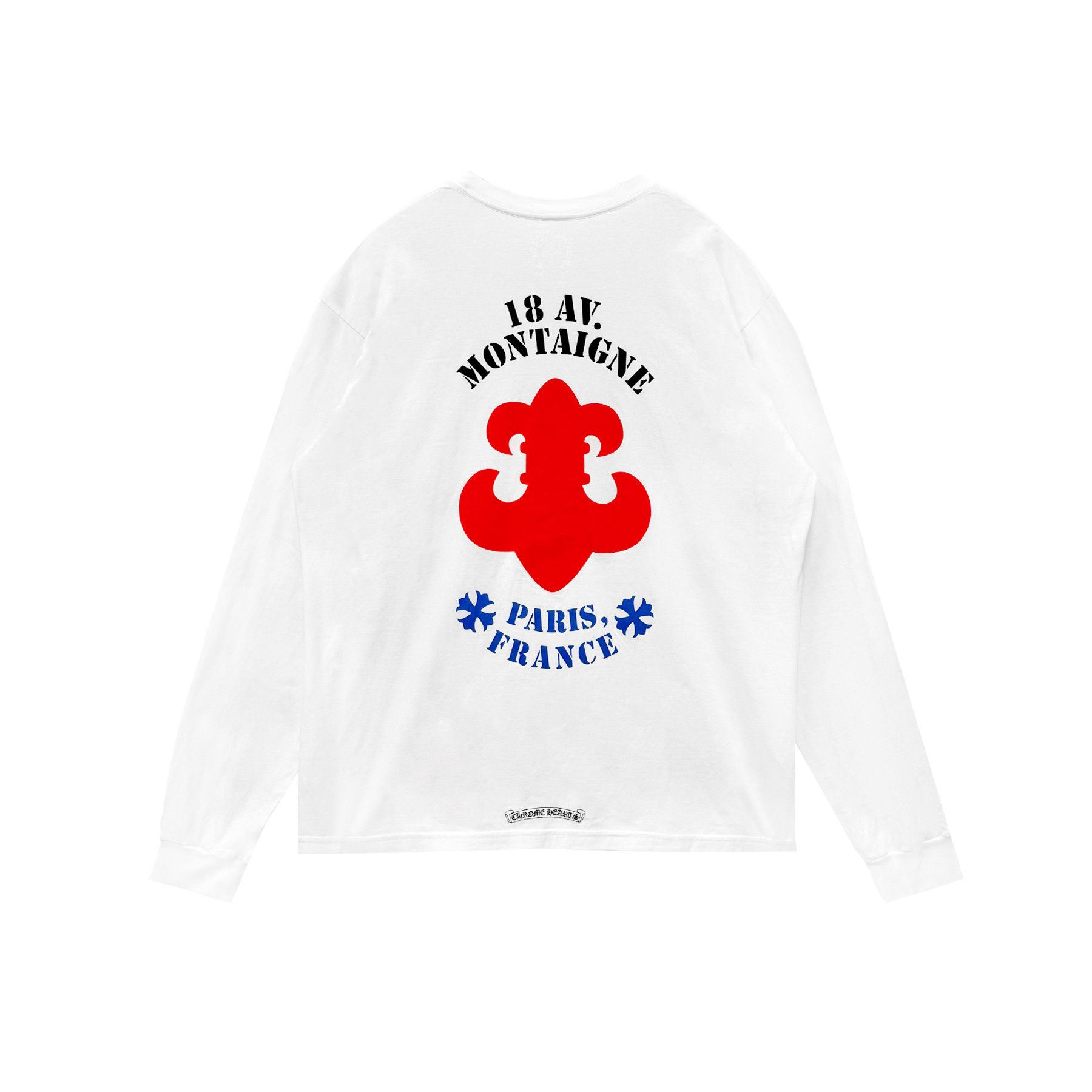 Chrome Hearts Chrome Hearts Paris Exclusive BS Fleur White Long Sleeve Tee Size US XXL / EU 58 / 5 - 1 Thumbnail
