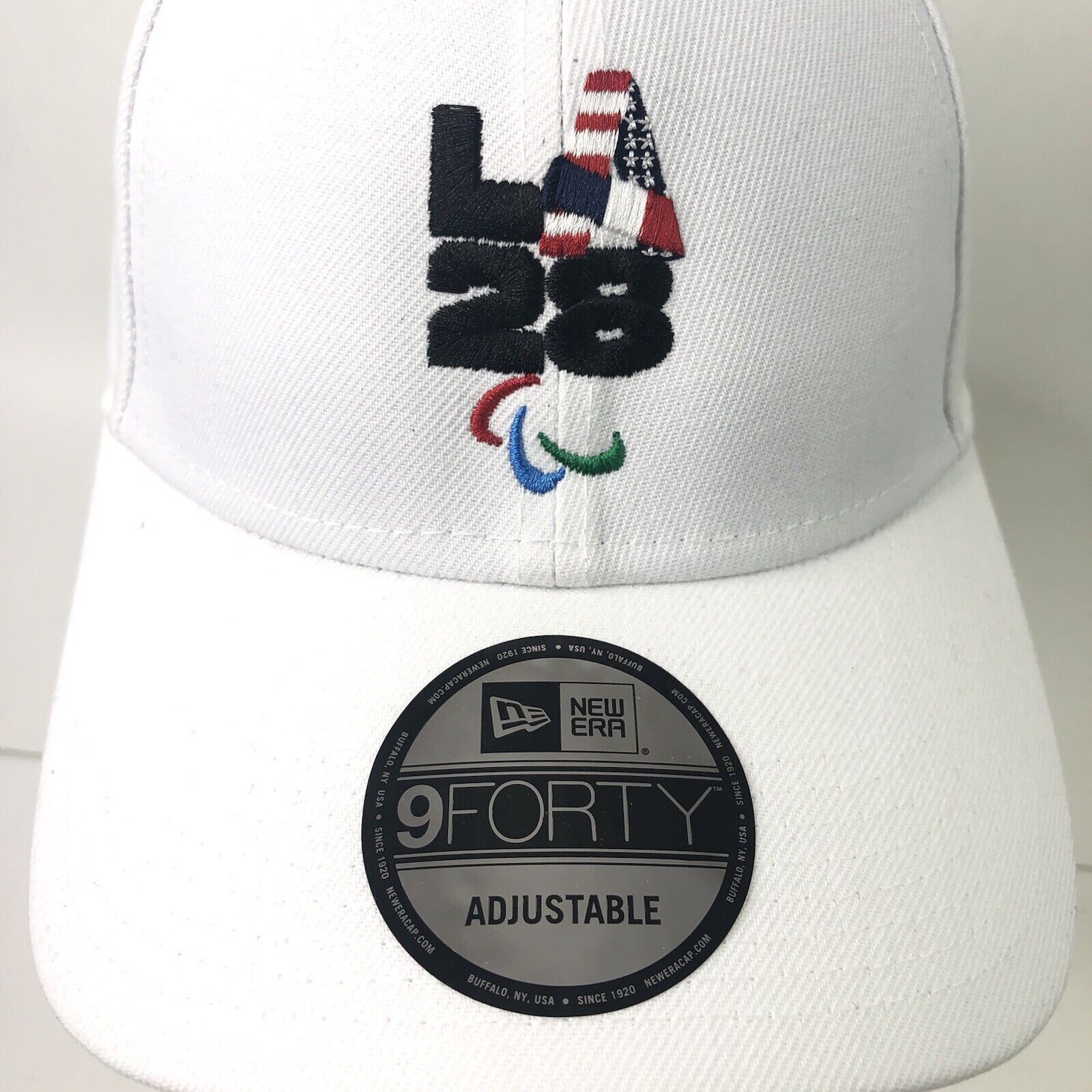 New Era Men New Era White Hat Cap U.S. Paralympics LA28 Size ONE SIZE - 3 Thumbnail