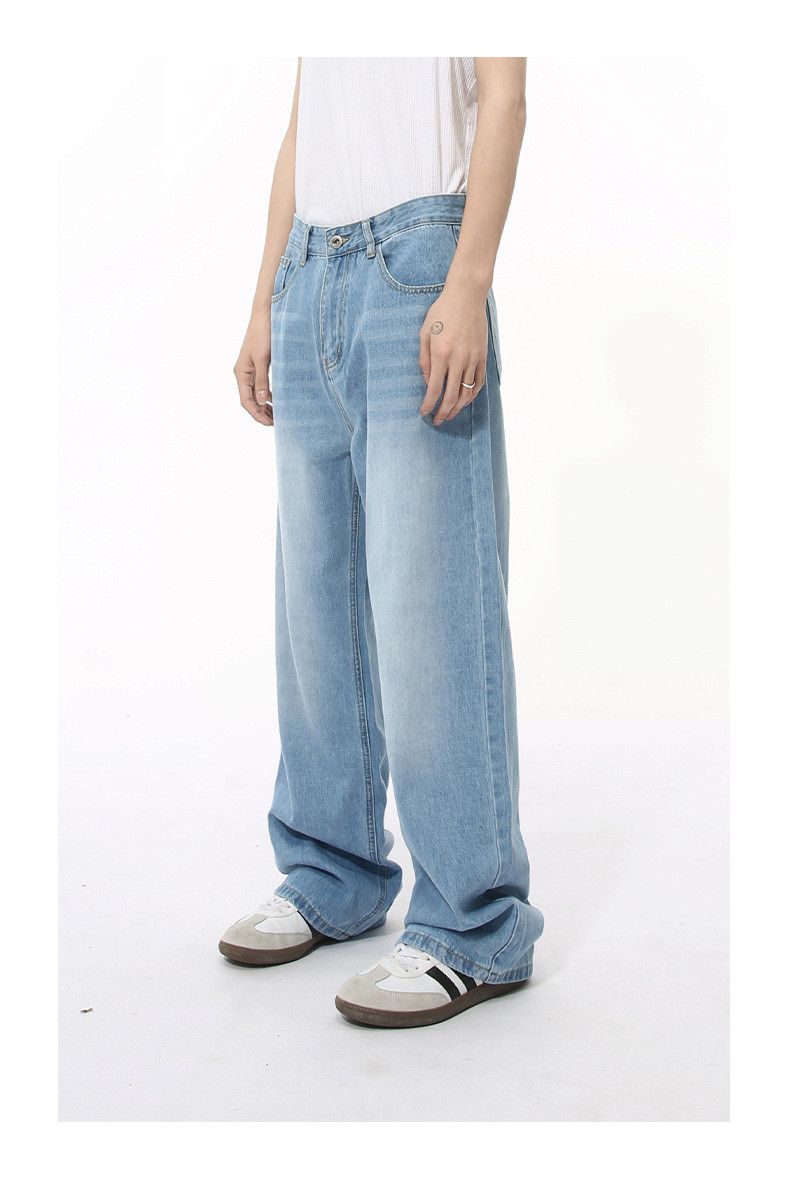 Japanese Brand × Jean Japanese retro simple straight loose washed jeans Size US 32 / EU 48 - 3 Thumbnail