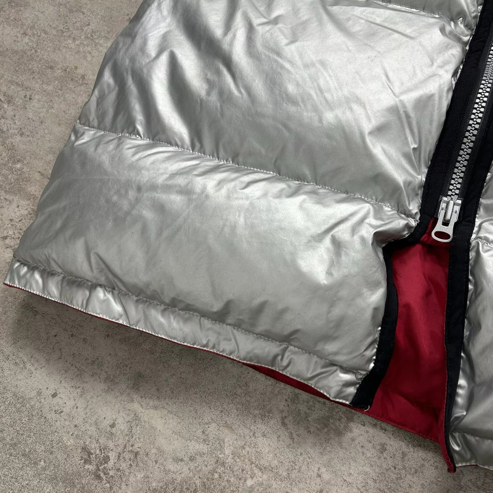 Tommy Hilfiger × Vintage RARE VTG 90s DOWN JACKET HOODIE COAT SILVER FLAG SIZE XL Size US XL / EU 56 / 4 - 6 Thumbnail