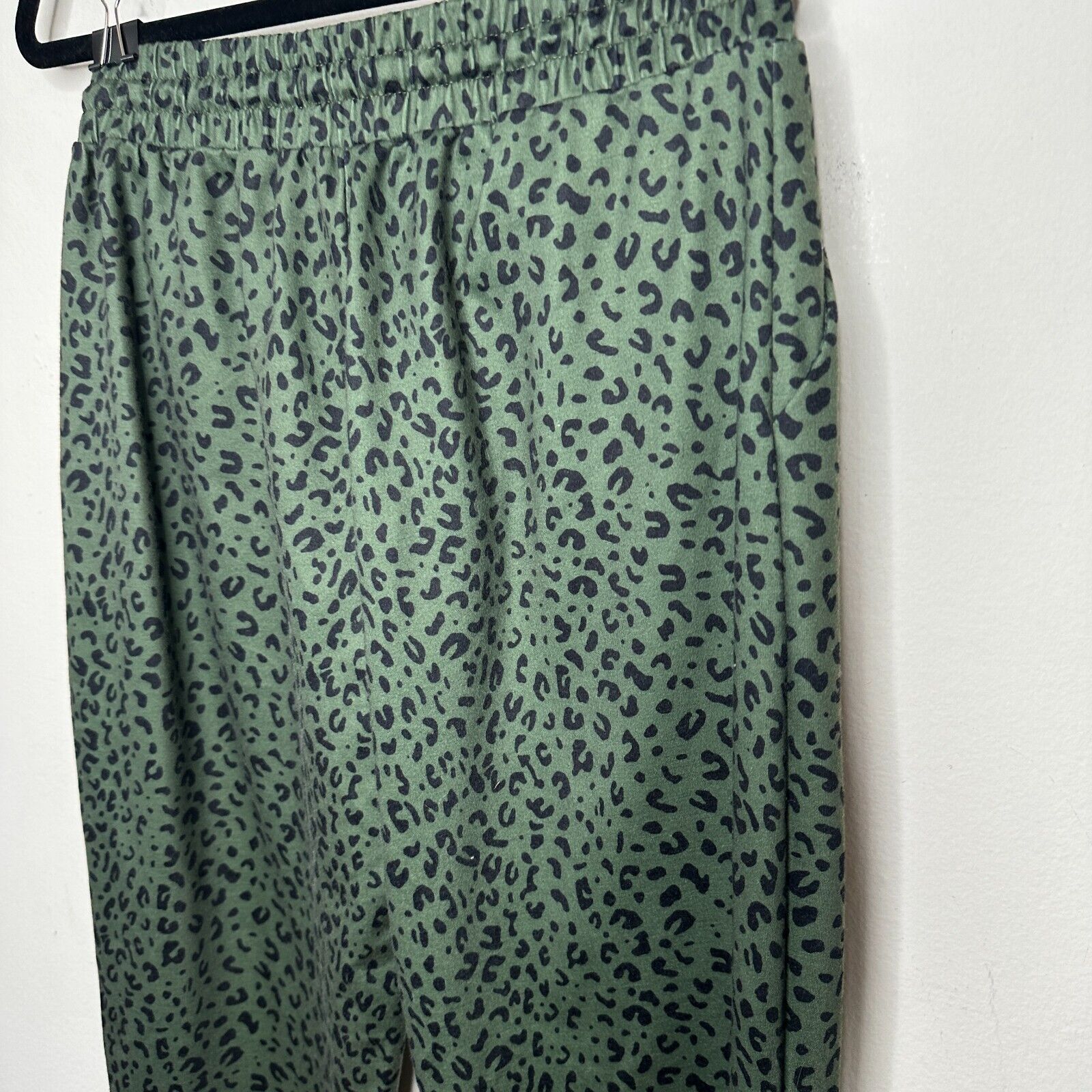 Other Green and Black Leopard Print Draw String Joggers Medium Size 30" / US 8 / IT 44 - 8 Thumbnail