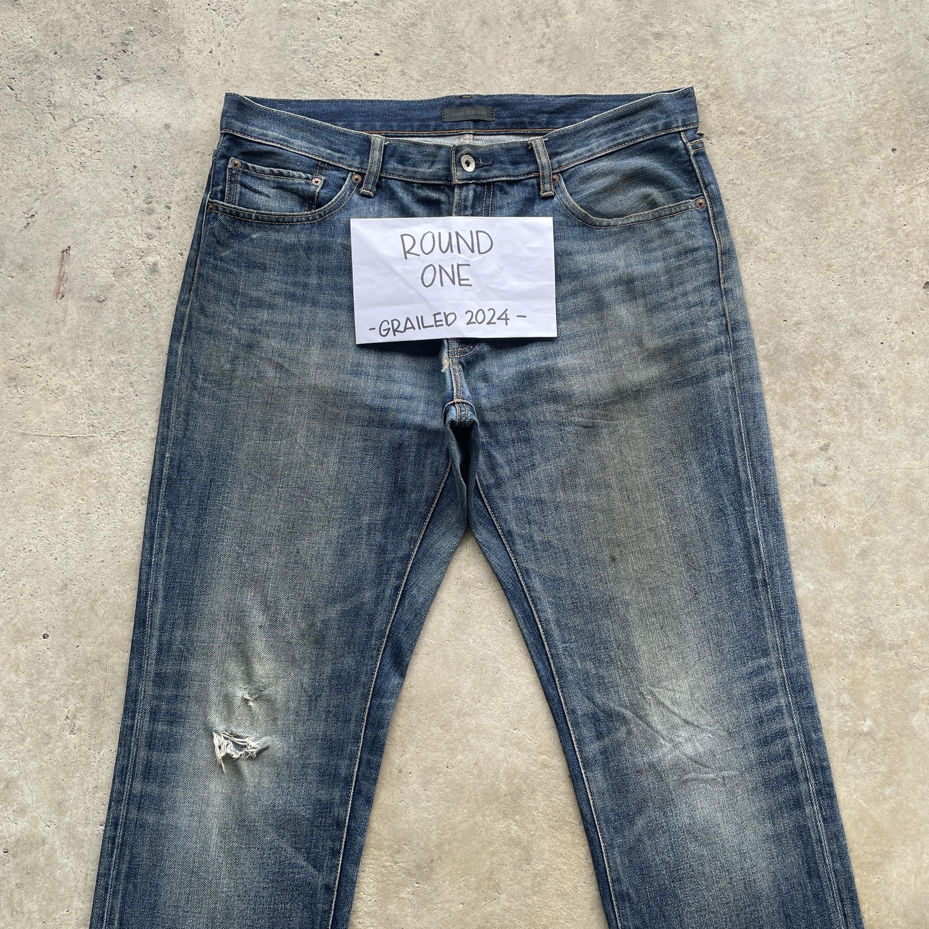 Japanese Brand × Jean VINTAGE JAPANESE JEANS FADED RUSTY DENIM PANTS W37 Size US 37 - 3 Thumbnail