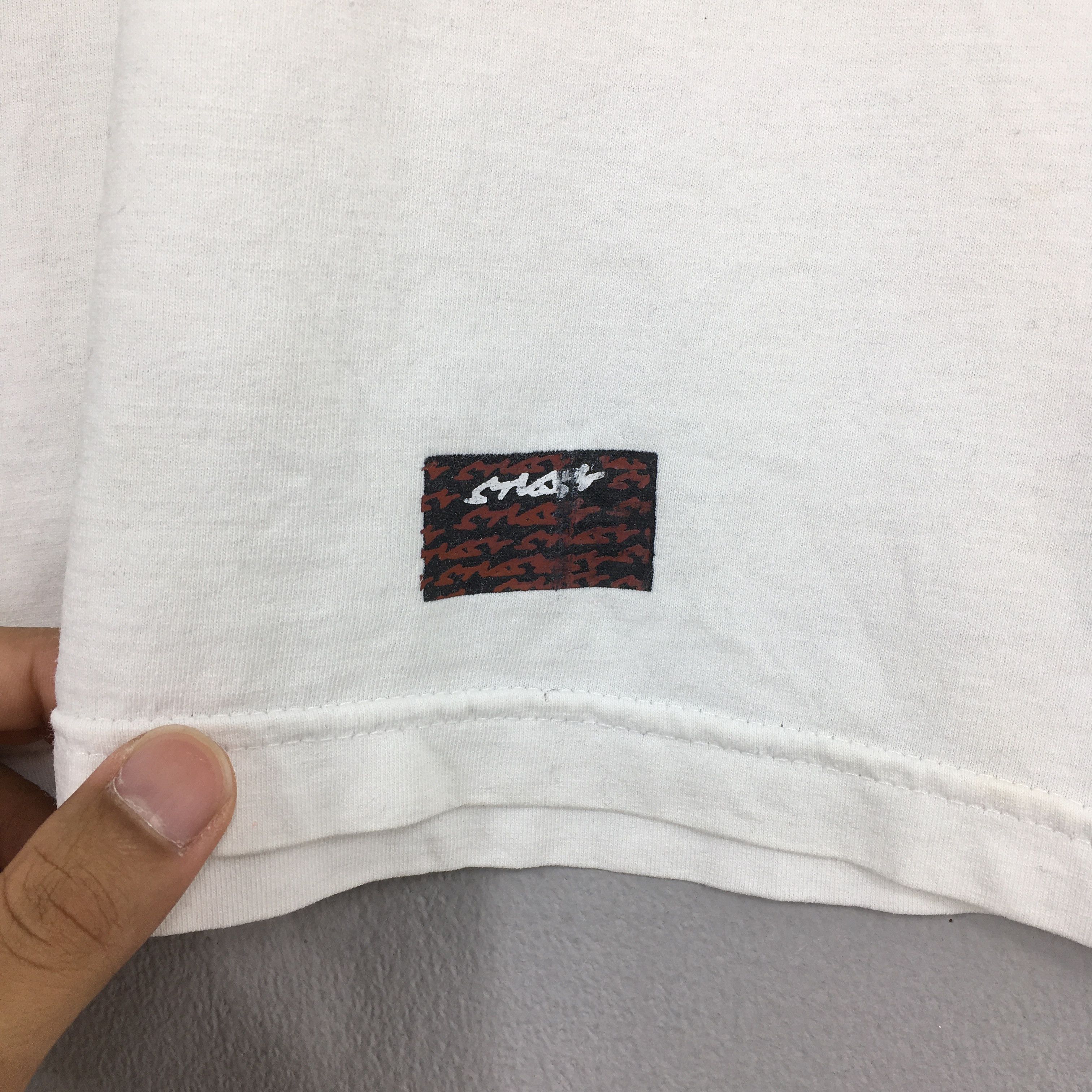 Other Vintage 90's Stussy Satan Skateboarding White T shirt Medium Size US M / EU 48-50 / 2 - 7 Thumbnail