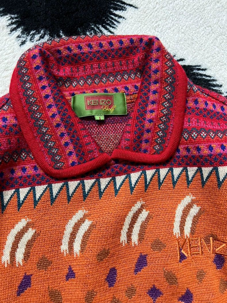 Kenzo KENZO Pure wool vintage polo sweater Size L / US 10 / IT 46 - 4 Thumbnail