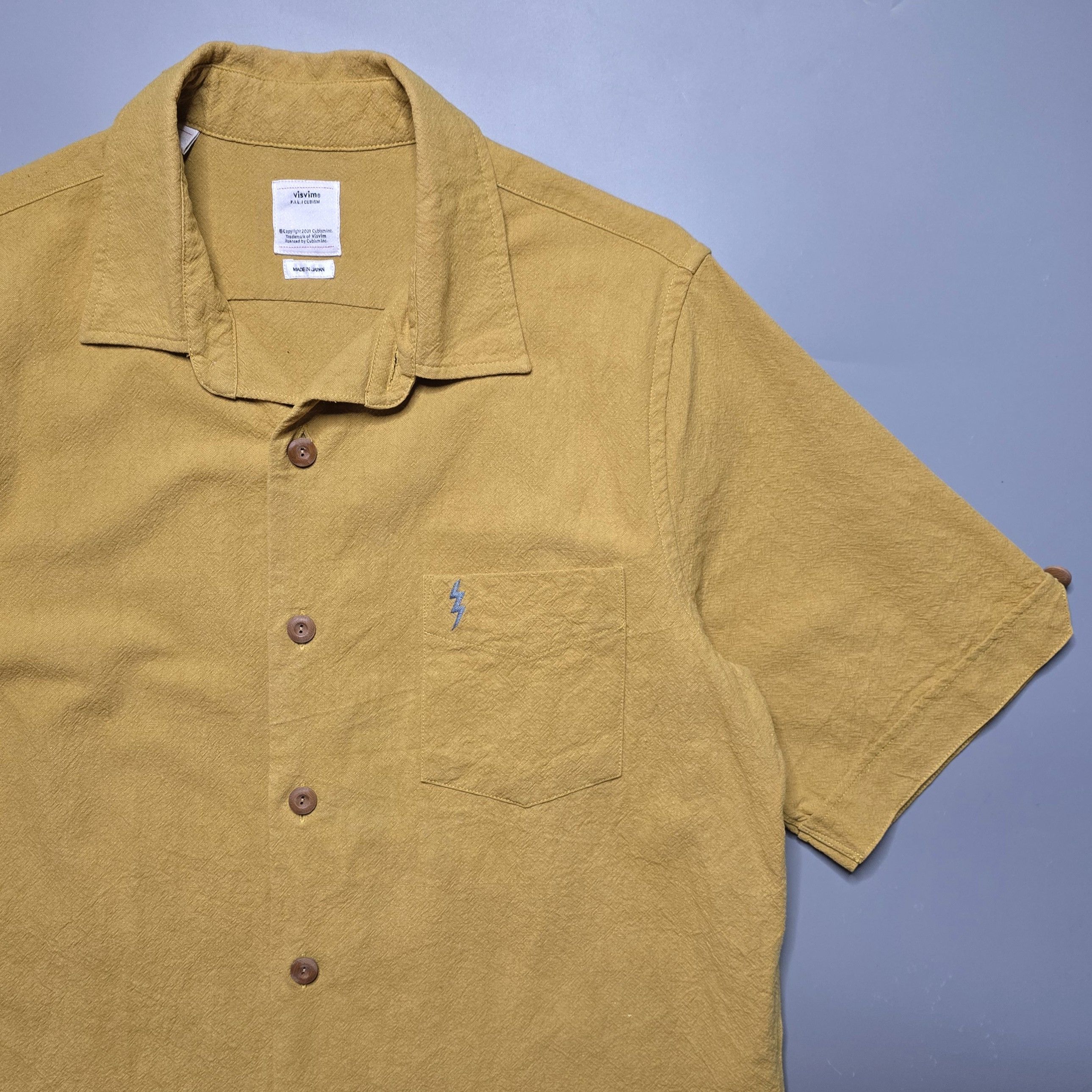 Visvim Visvim - SS18 Ellas Shirt S/S E. W. - Mustard Size US M / EU 48-50 / 2 - 3 Thumbnail