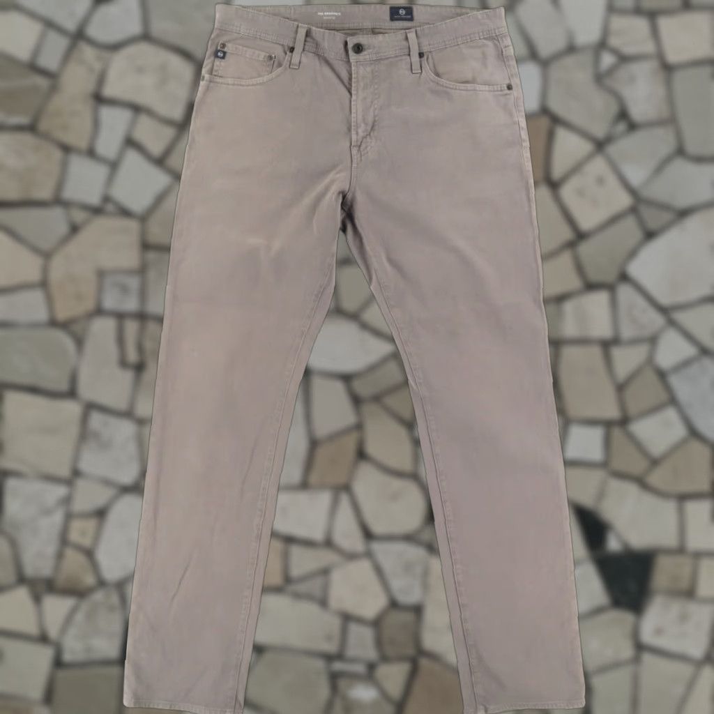 Vintage VINTAGE Adriano Goldschmied Stretch The Graduate Tailored Cotton Twill Chino Pants Gray Men's 36 Size US 36 / EU 52 - 1 Thumbnail