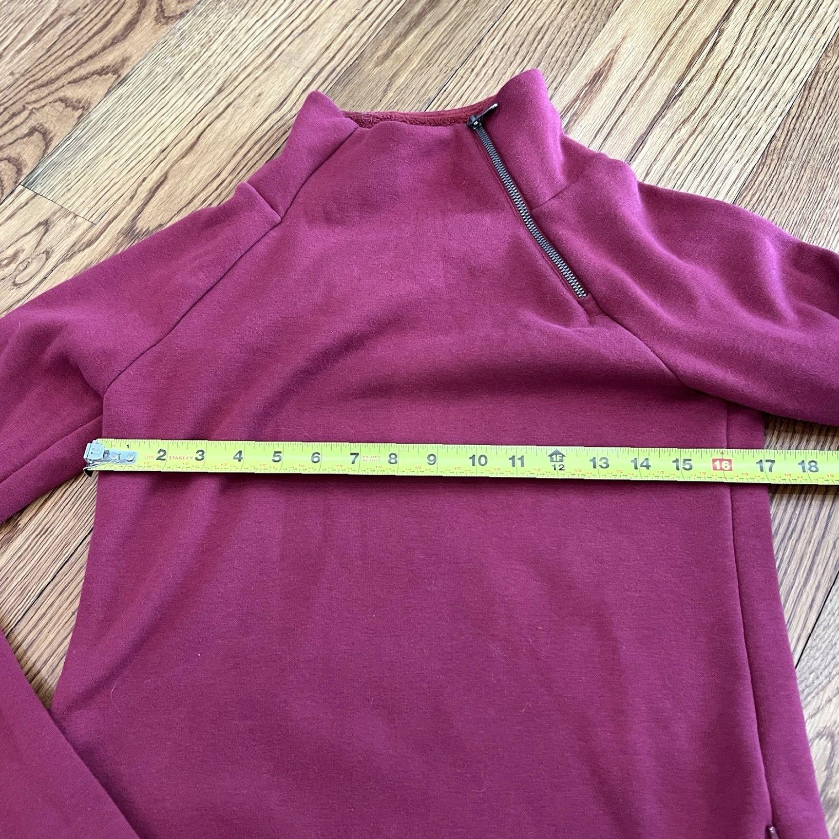 Athleta Athleta Sweatshirt Tunic Women XXS Red Fleece Zip Pockets Mock Neck Activewear Dress Modern Classic Outdoor Size XXS / US 00 / IT 34 - 5 Thumbnail