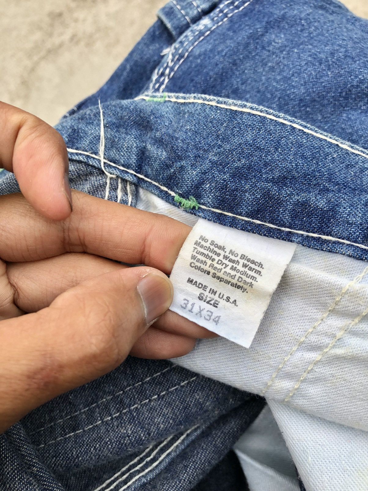 Oshkosh BAGGY WIDE LEG VINTAGE OSHKOSH CARPENTER DENIM Size US 30 / EU 46 - 7 Thumbnail