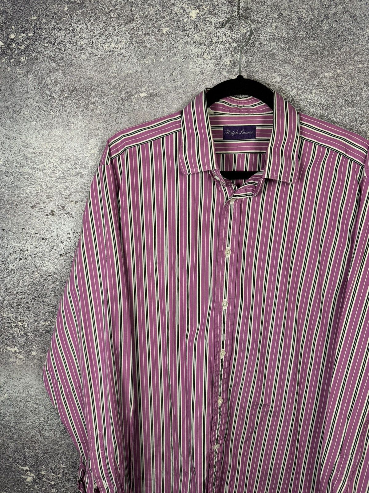 Ralph Lauren Purple Label Ralph Lauren Purple Label Striped Shirt Button Up Men’s 17 Size US XL / EU 56 / 4 - 3 Thumbnail