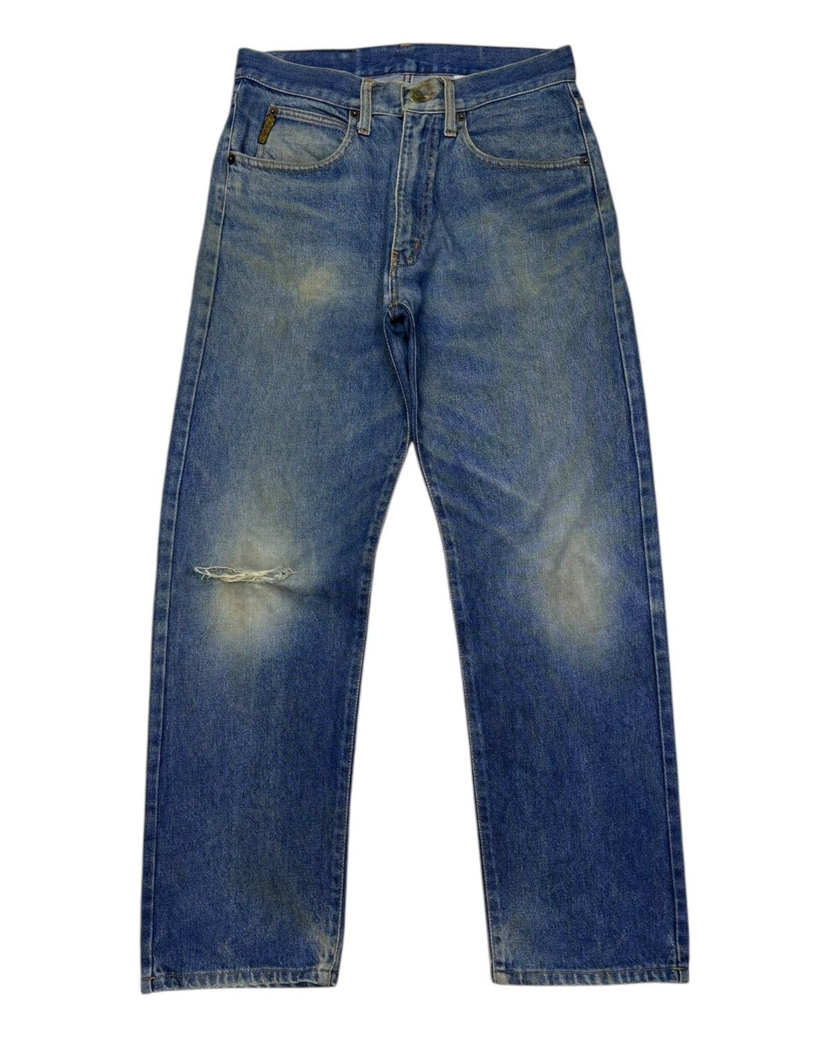 Giorgio Armani 🔥VINTAGE GIORGIO ARMANI ITALY DISTRESSED DENIM JEANS Size US 30 / EU 46 - 5 Thumbnail