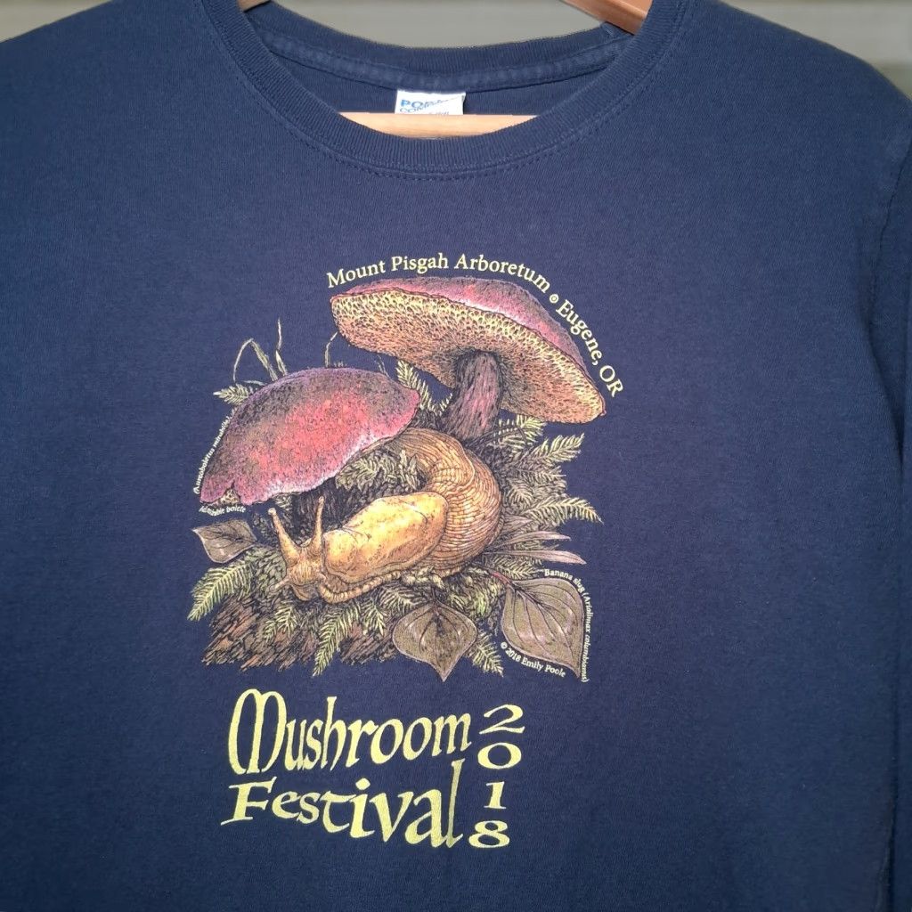 Port & Company Port & Company Shirt Long Sleeve Women M Blue Mushroom Festival Eugene Oregon 2018 READ Size M / US 6-8 / IT 42-44 - 1 Thumbnail