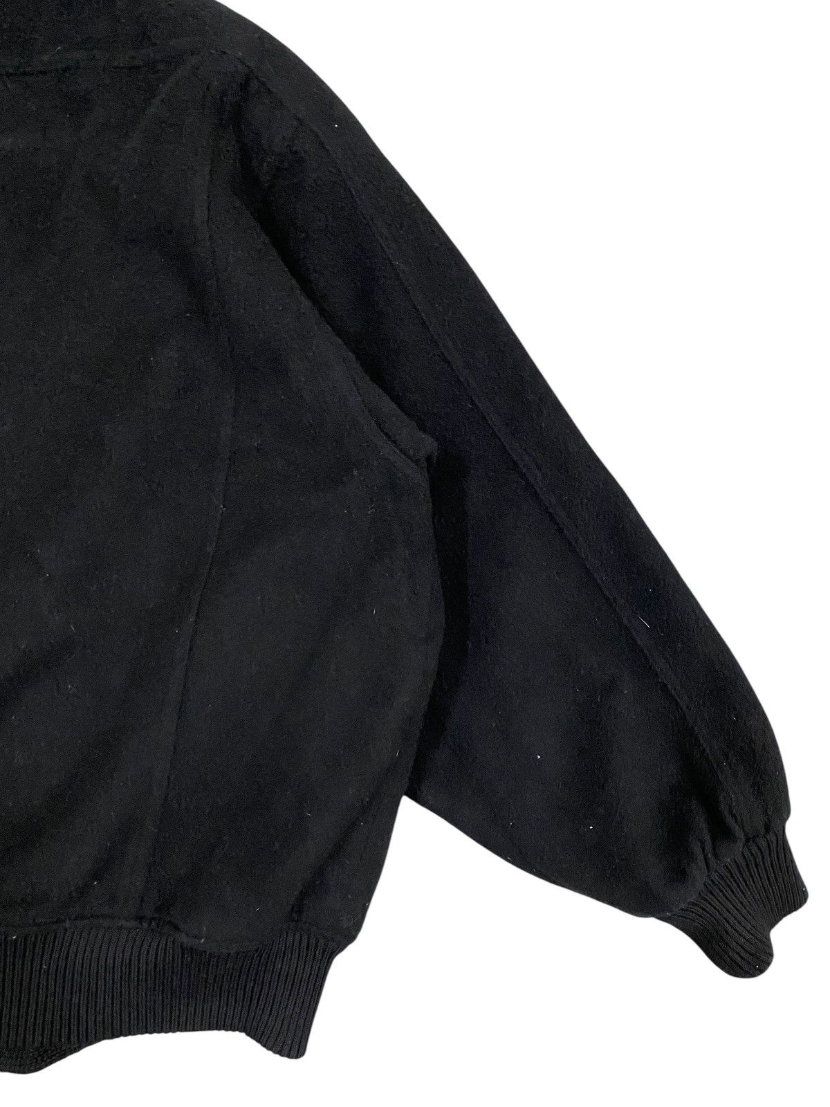 Other Vtg Angelo Cashmere Wool Bomber Jacket Black Size US L / EU 52-54 / 3 - 7 Thumbnail
