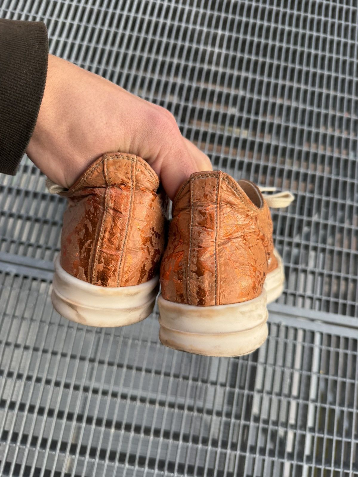 Rick Owens Drkshdw Rick Owens Drkshdw Papaya Low Ramones Size US 6.5 / IT 36.5 - 6 Thumbnail