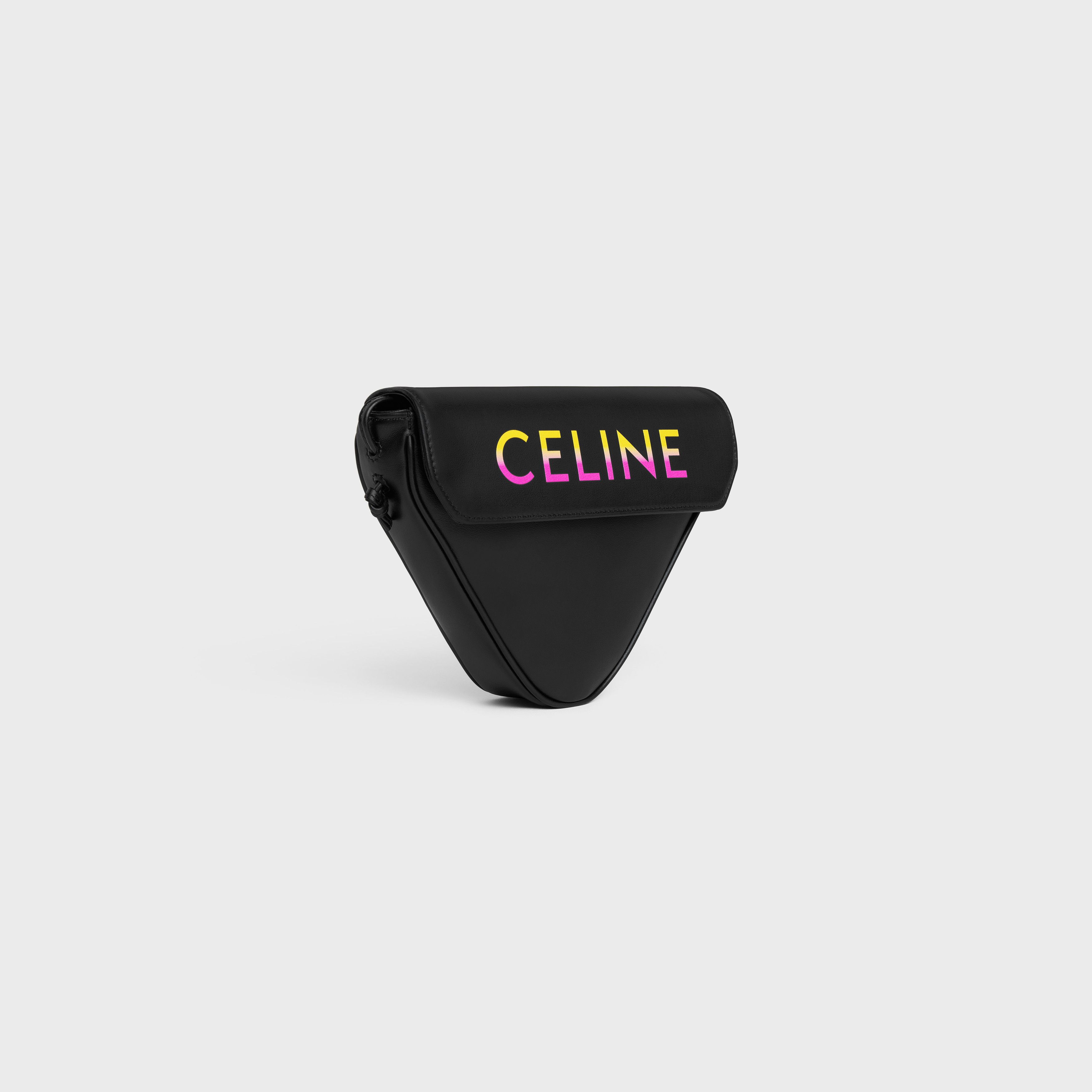 Celine o1w1db11124 Size: OS / Triangle Calfskin Bag in Black Size ONE SIZE - 2 Thumbnail