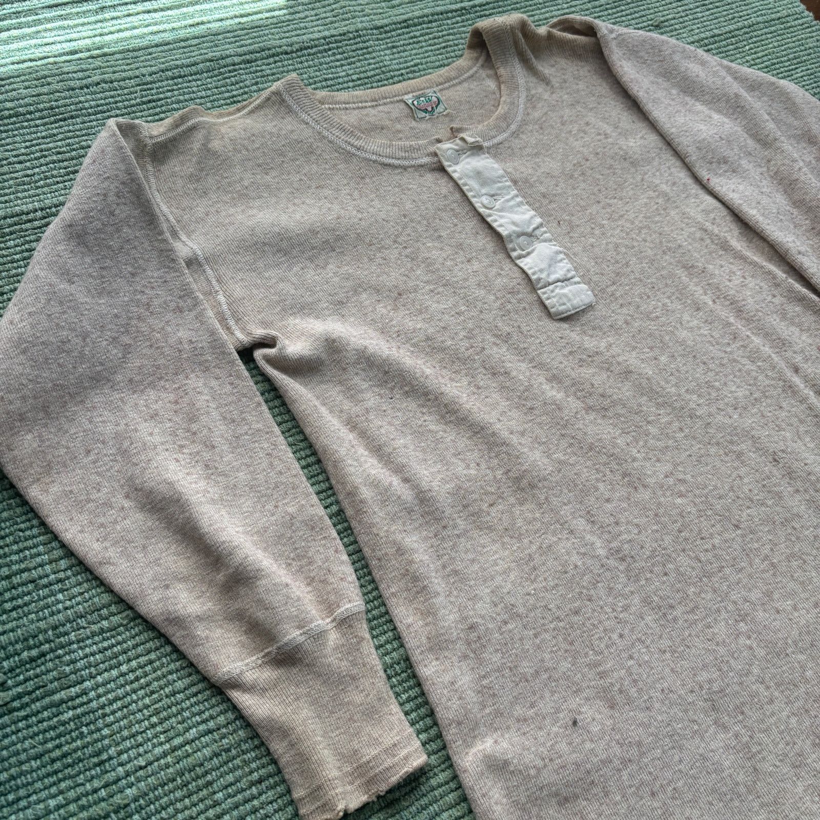 Vintage 1940s 50s Wool Long Sleeve Undershirt E&W Sz M/L As-Is Size US M / EU 48-50 / 2 - 5 Thumbnail