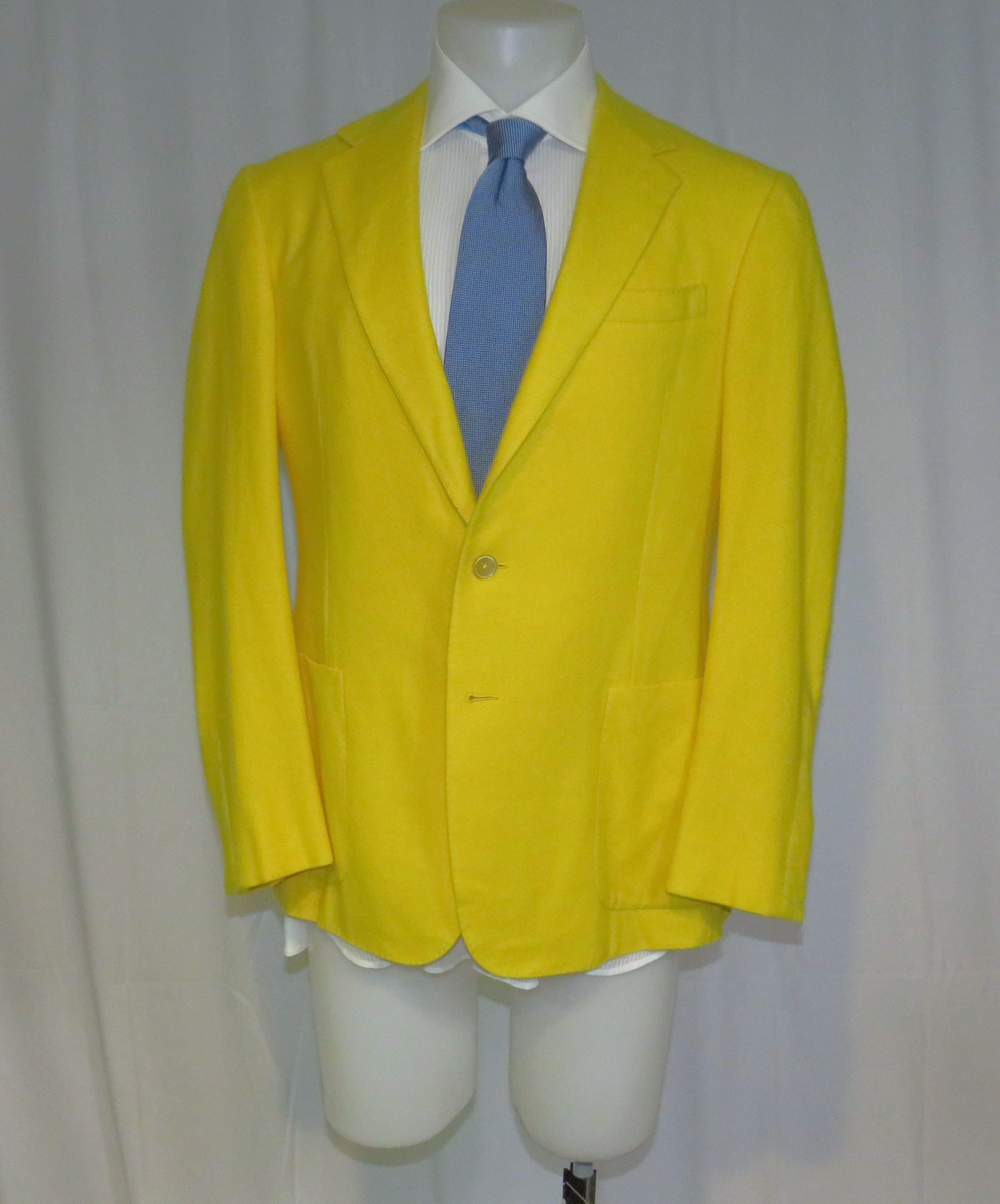 Ralph Lauren Purple Label Handmade Yellow Brushed Cashmere Blazer 40R NWT $5495 Size 40R - 1 Thumbnail