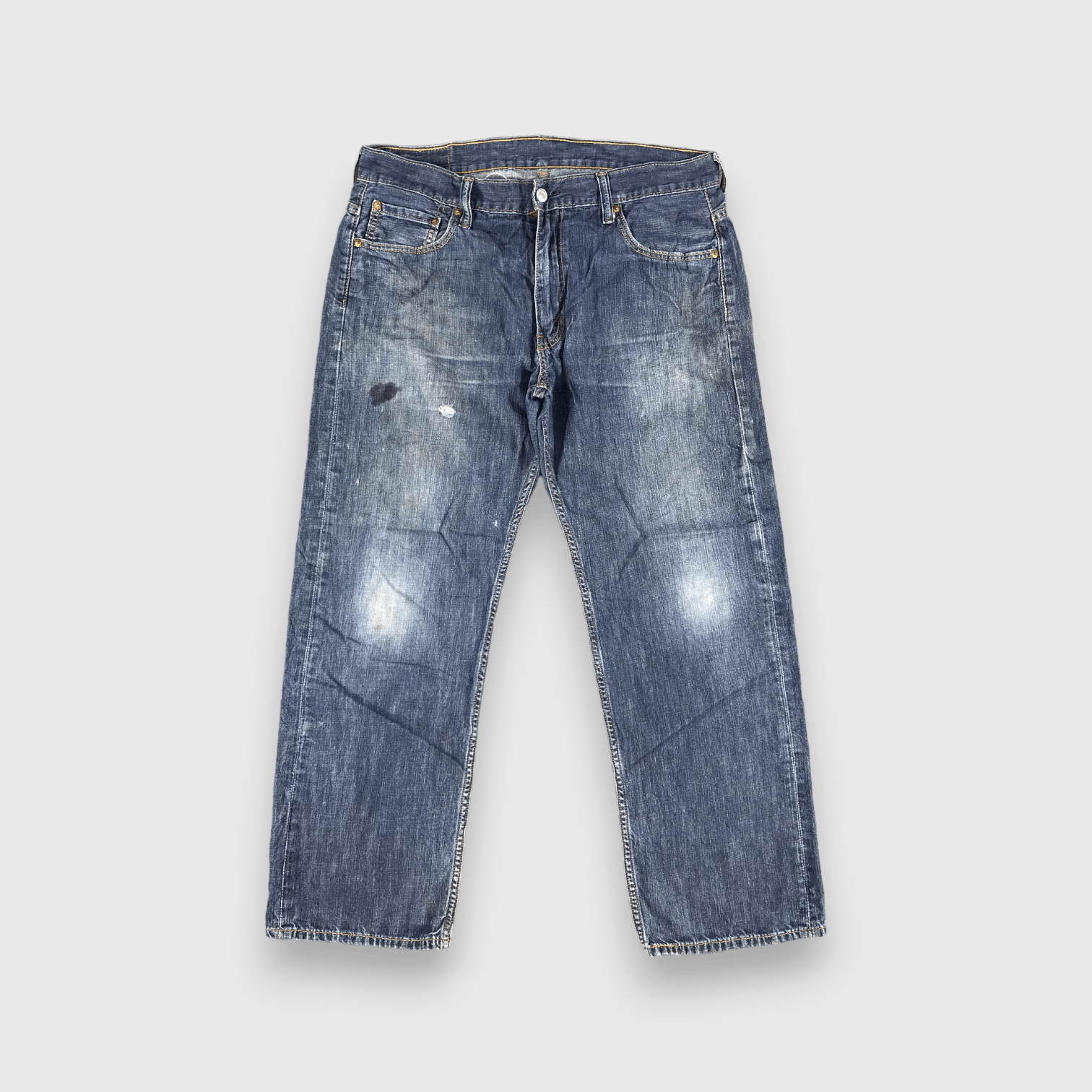 Levi's Vintage Blue Wash Levis 569 Jeans-J2596 Size US 35 - 1 Thumbnail