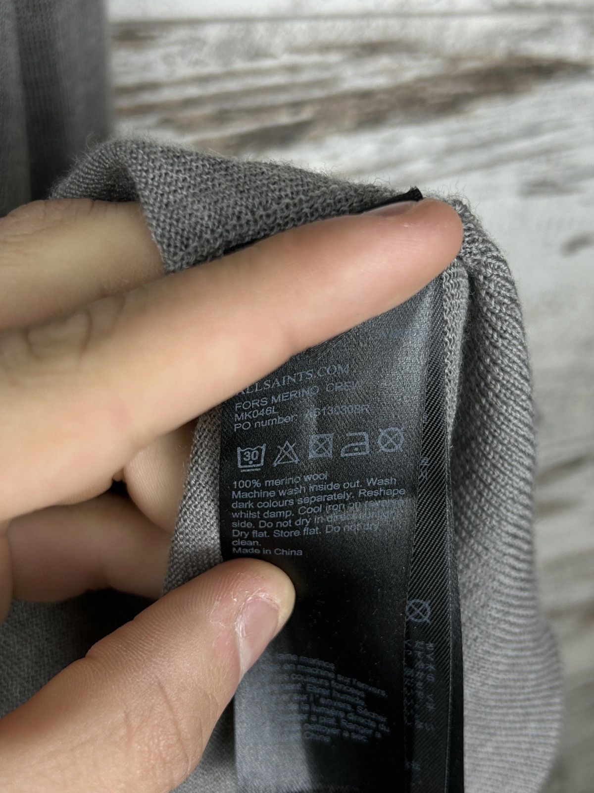 Allsaints × Japanese Brand Mens AllSaints Fors Merino crew sweaty knitwear luxury Size US XL / EU 56 / 4 - 8 Thumbnail