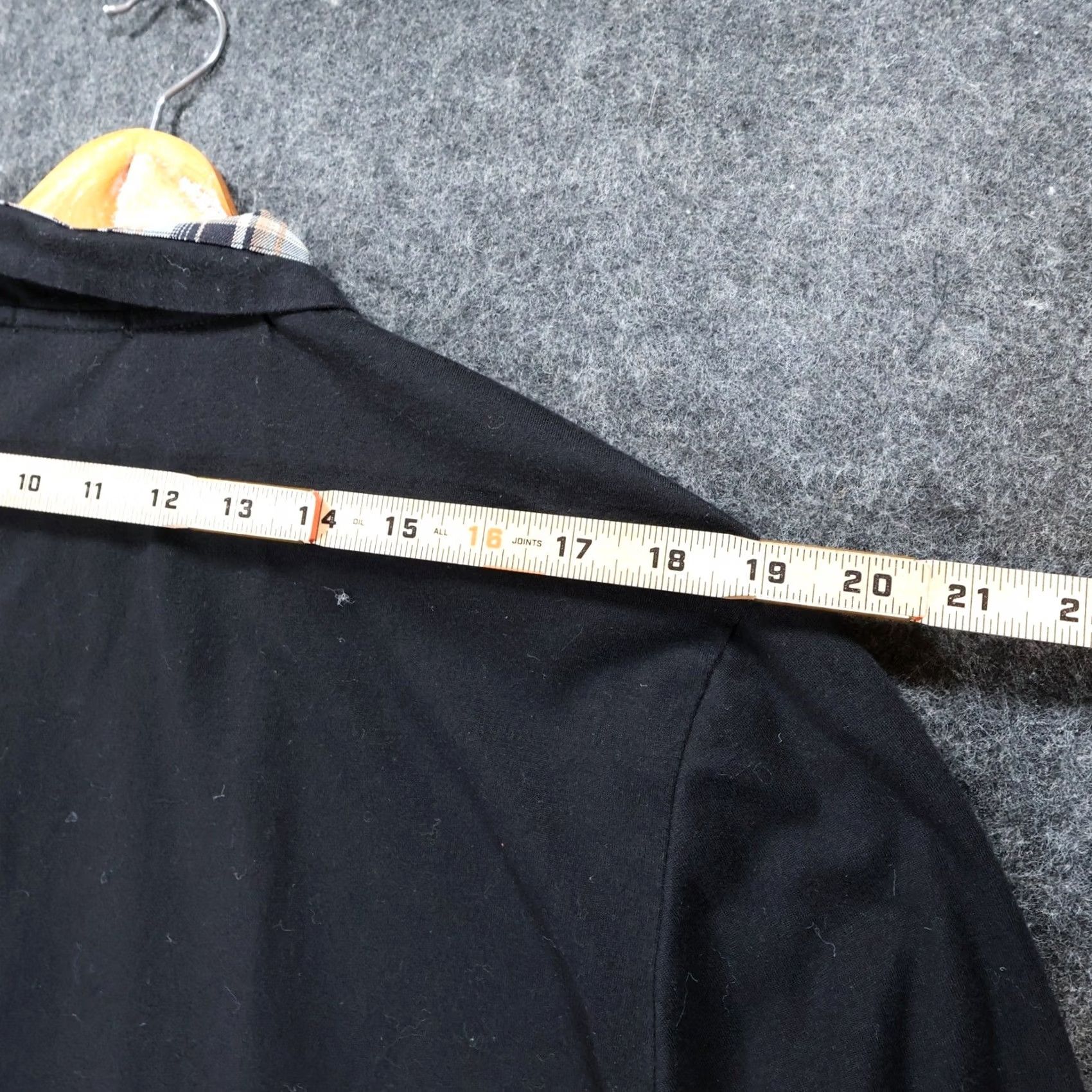 Vintage COOFANDY Polo Shirt Mens Medium Black Long Sleeve Plaid Trim Pocket Uniform Casual Shirt Size US M / EU 48-50 / 2 - 6 Thumbnail