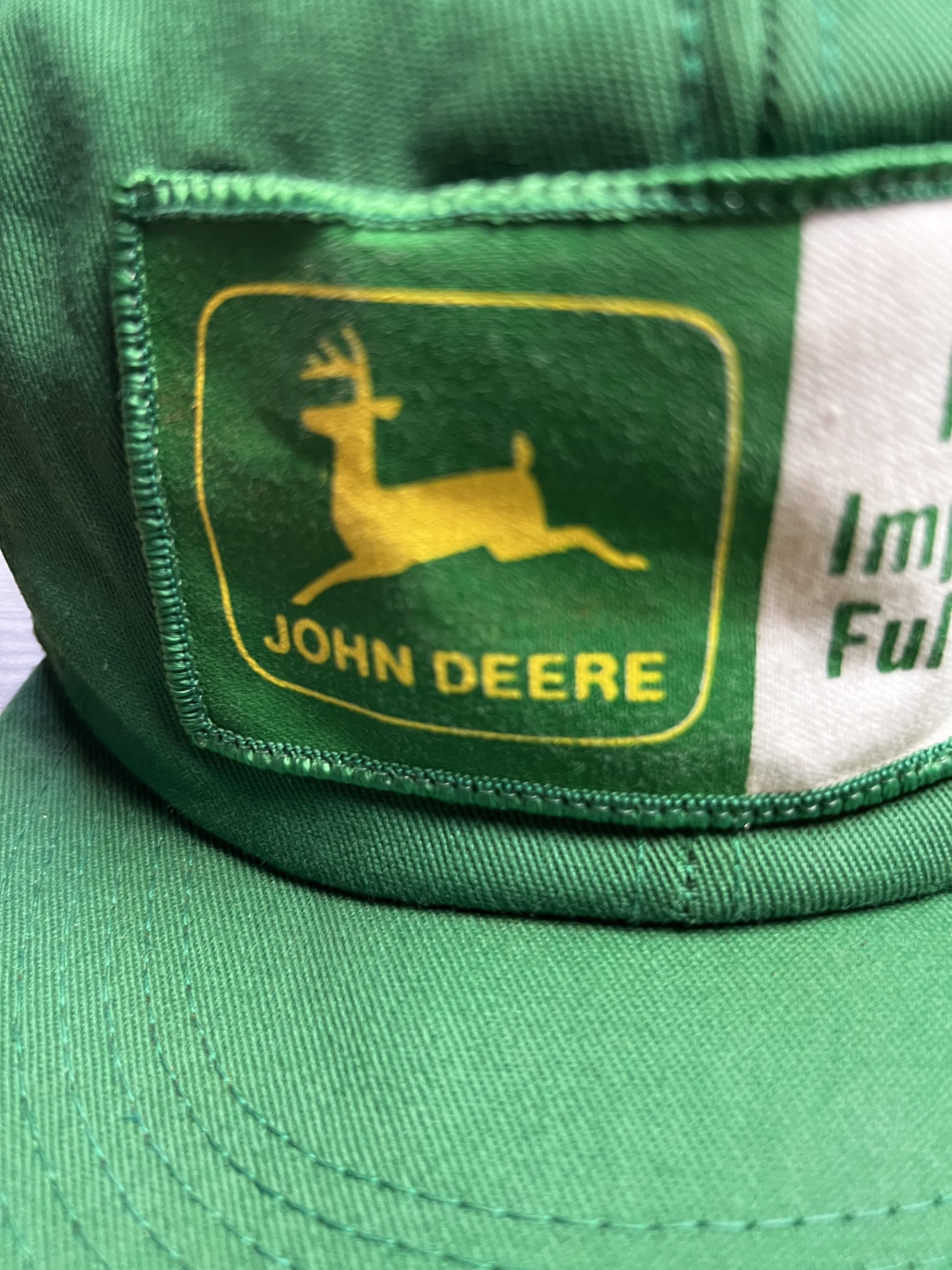 John Deere 1980's John Deere Patch Seed Snapback Cap - Fulton, IL. Size ONE SIZE - 4 Thumbnail