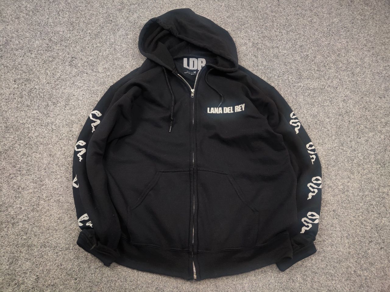 Vintage Lana Del Rey Zip Hoodie Ribbon Sleeves Vintage Y2K glamour Size US M / EU 48-50 / 2 - 2 Thumbnail