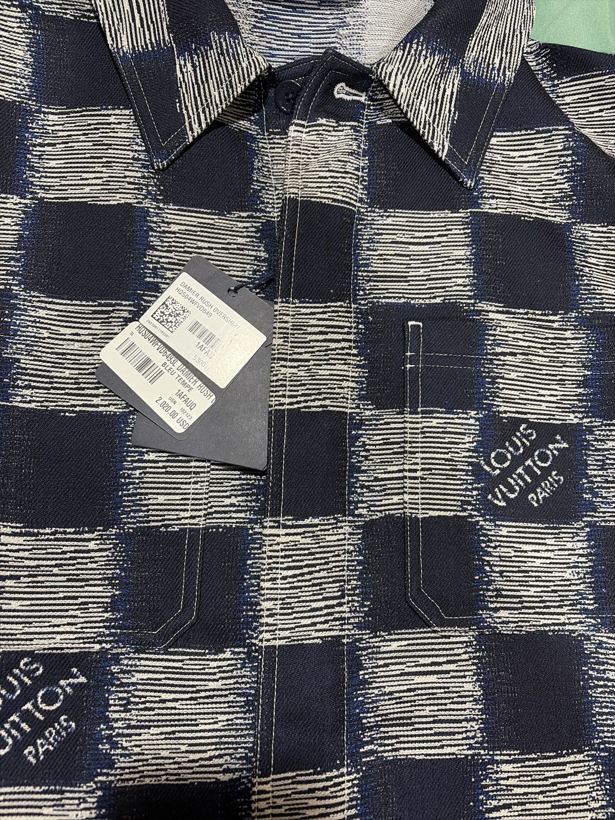 Louis Vuitton Authentic Louis Vuitton Damier Wool Overshirt Sz.58 NWT Size US XXL / EU 58 / 5 - 3 Thumbnail