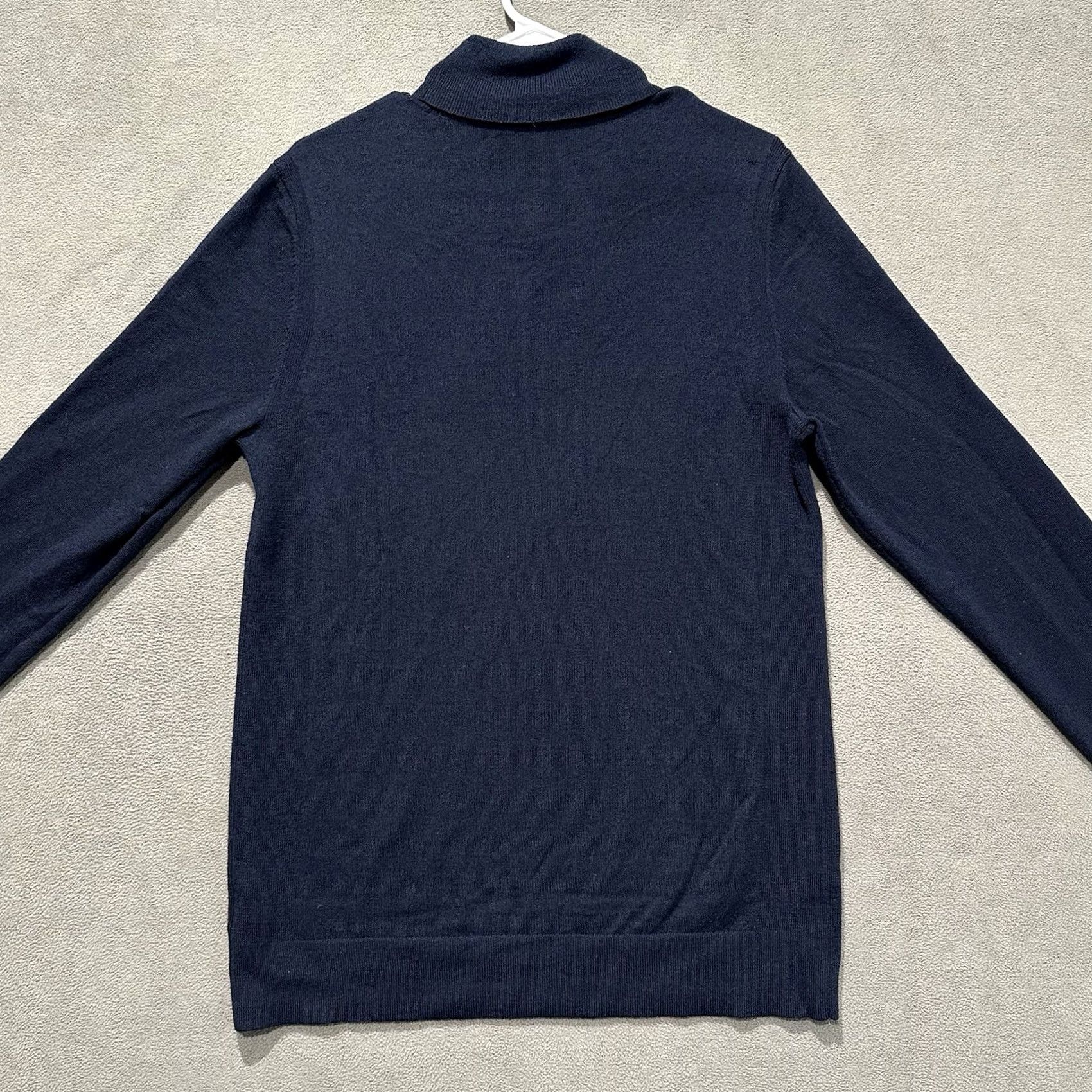 Express Express Sweater Mens LT Blue Turtleneck Merino Wool Long Sleeve Pullover Casual Size US L / EU 52-54 / 3 - 2 Thumbnail