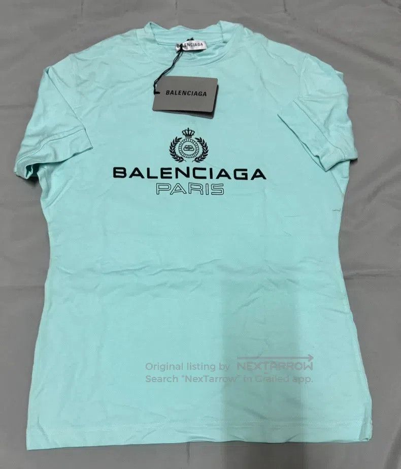 Balenciaga Balenciaga Front Letter Wheat Crown Short Sleeve T-Shirt R Size US M / EU 48-50 / 2 - 1 Thumbnail