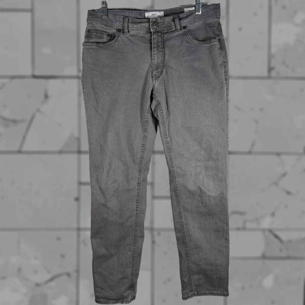 BRAX BRAX Gray Cotton Blend Casual Pants Mens Size 34x32 Chino Pockets Regular Inseam 32 Size US 34 / EU 50 - 1 Thumbnail