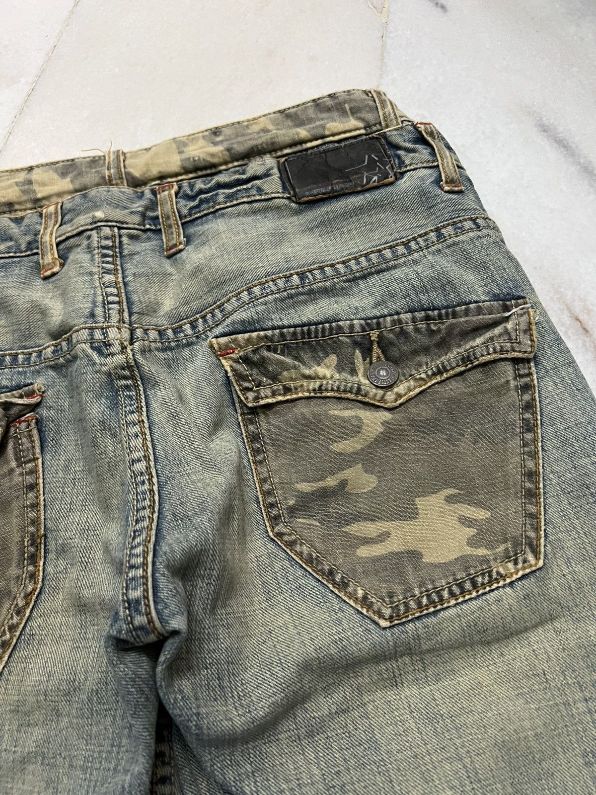 Japanese Brand Double Waist💥Rattle Trap Distressed Light Wash kapital style Size US 30 / EU 46 - 18 Thumbnail