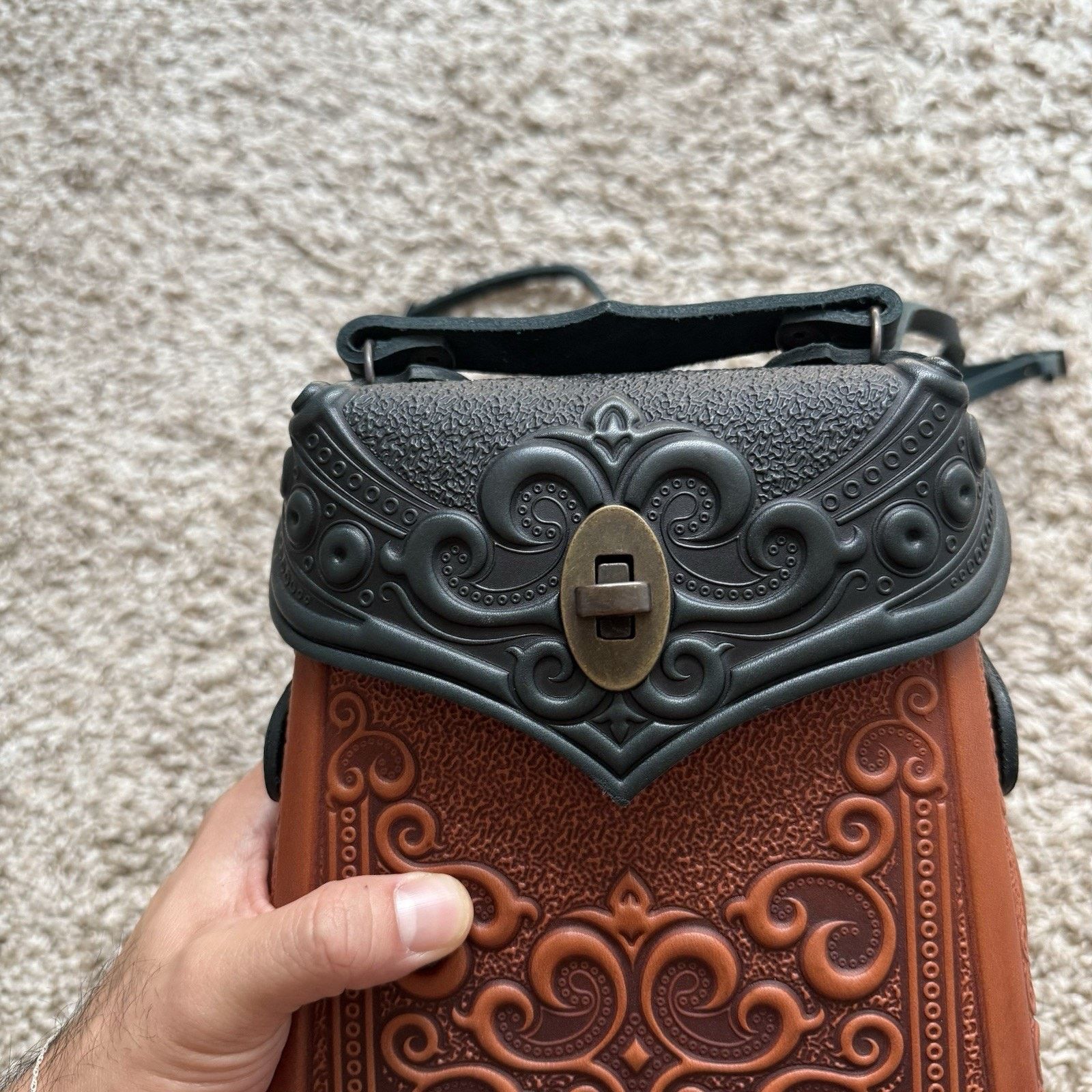 Other $125 Lymar Leather Crossbody Purse Bag Shoulder Strap Mini Size ONE SIZE - 2 Thumbnail