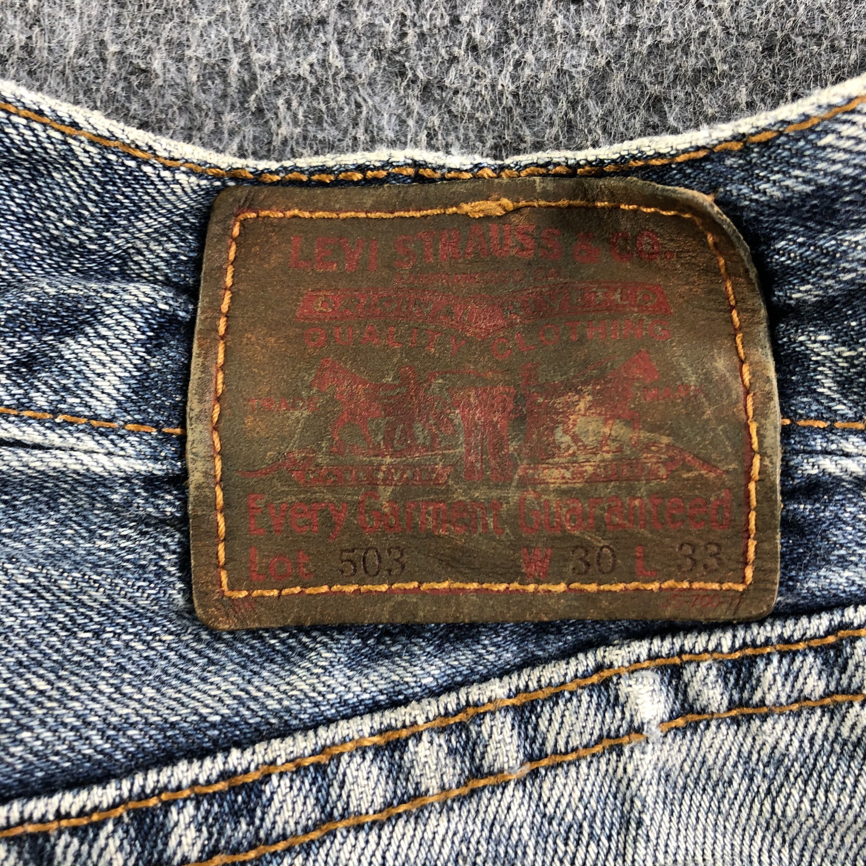Levi's 90s Vintage Levis 503 Jeans-J3643 Size US 30 / EU 46 - 5 Thumbnail