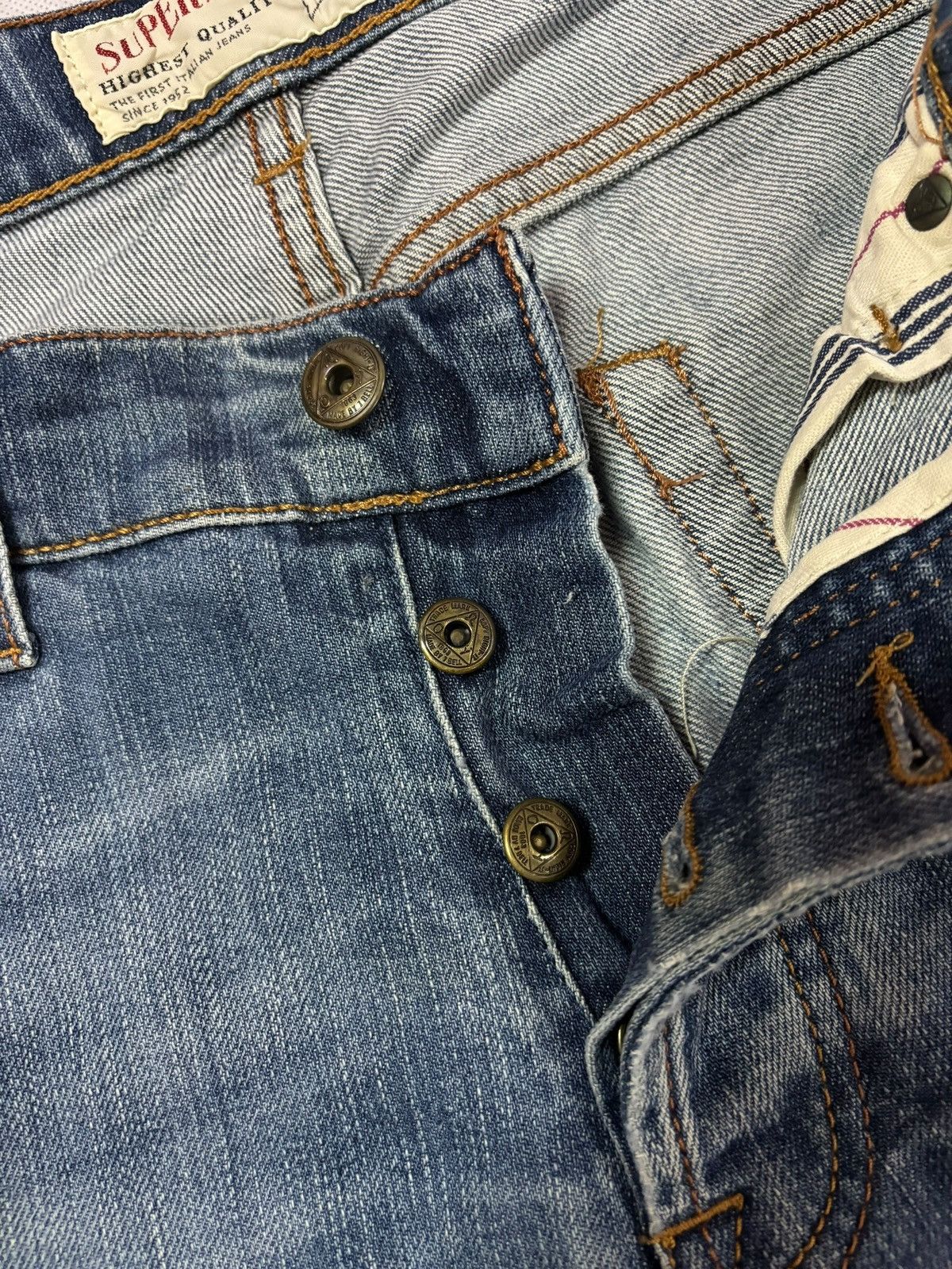 Roy Denim Vtg 90s Deadstock Roy Rogers Selvedge Distressed Jeans Size US 32 / EU 48 - 8 Thumbnail