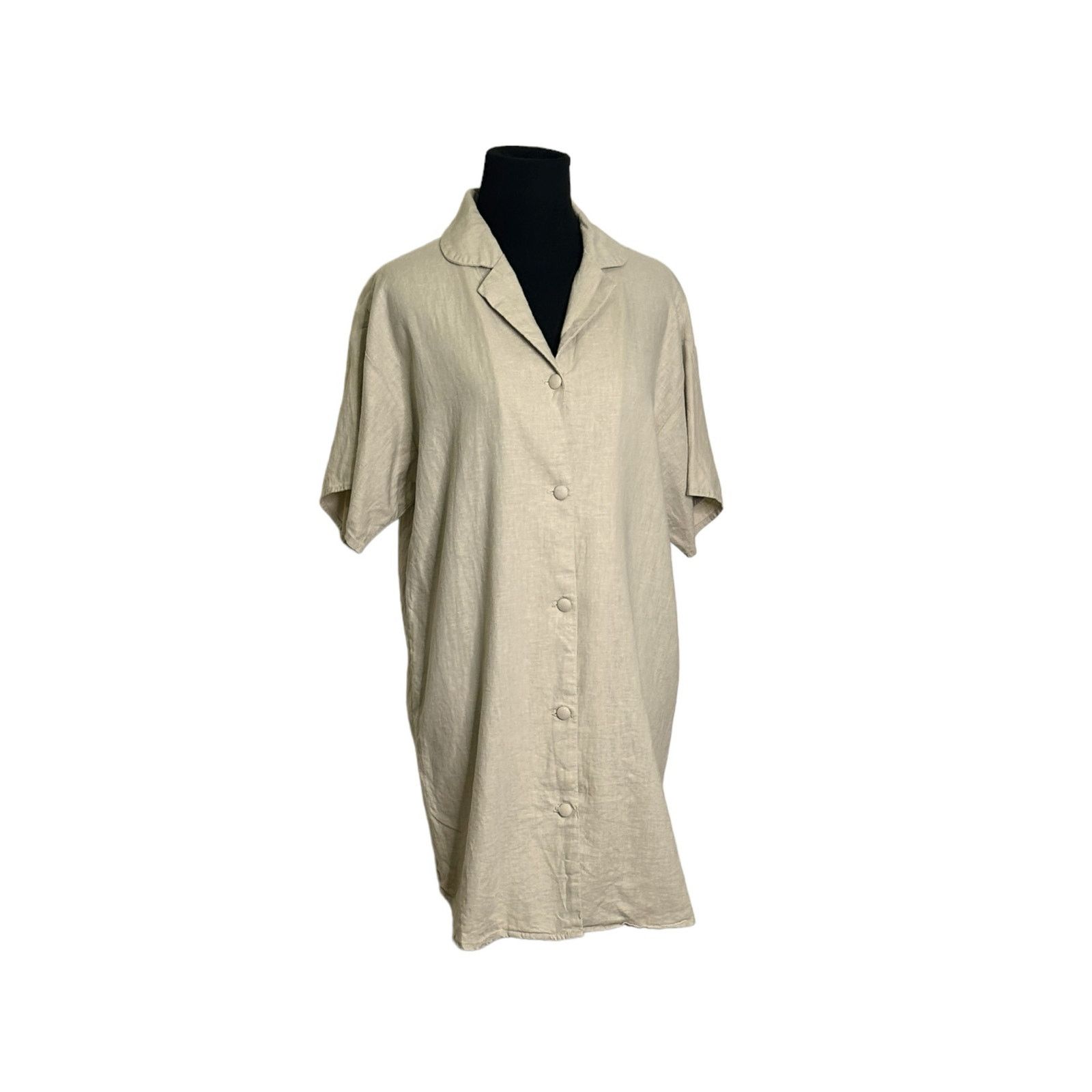 Cotton On Cotton:On beige short sleeves button shirt dress size XS Size XS / US 0-2 / IT 36-38 - 10 Thumbnail