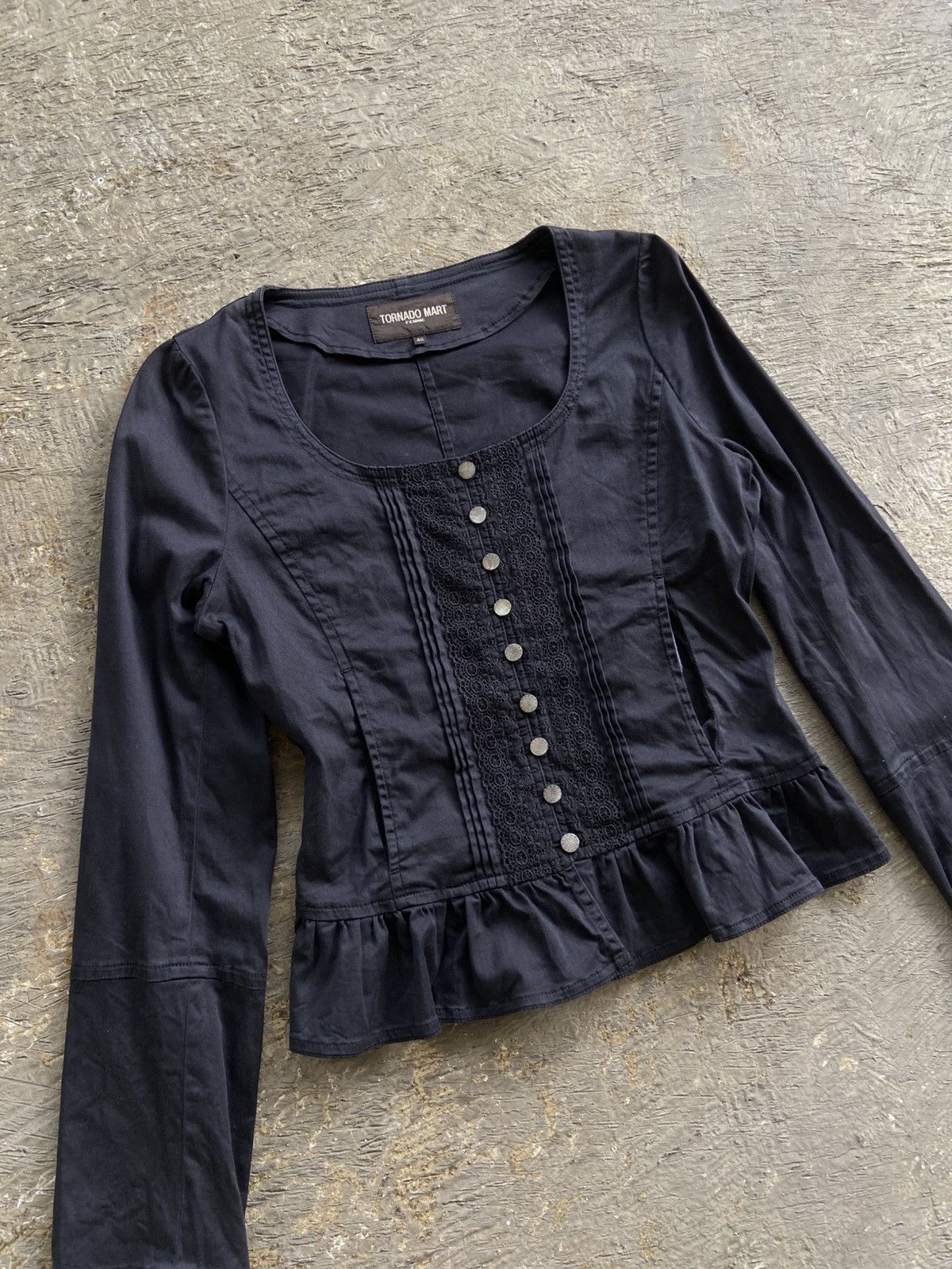 If Six Was Nine 2000s Tornado Mart - Vkei Style Multi Button Shirt Size M / US 6-8 / IT 42-44 - 2 Thumbnail