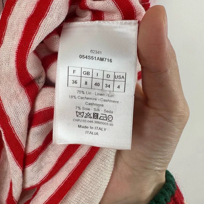 Dior Dior Striped graffiti sweater Size XS / US 0-2 / IT 36-38 - 6 Thumbnail