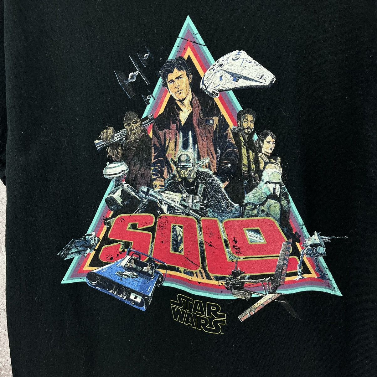 Star Wars × Vintage Star Wars Solo T-Shirt Big Logo Black Size M Size US M / EU 48-50 / 2 - 3 Thumbnail