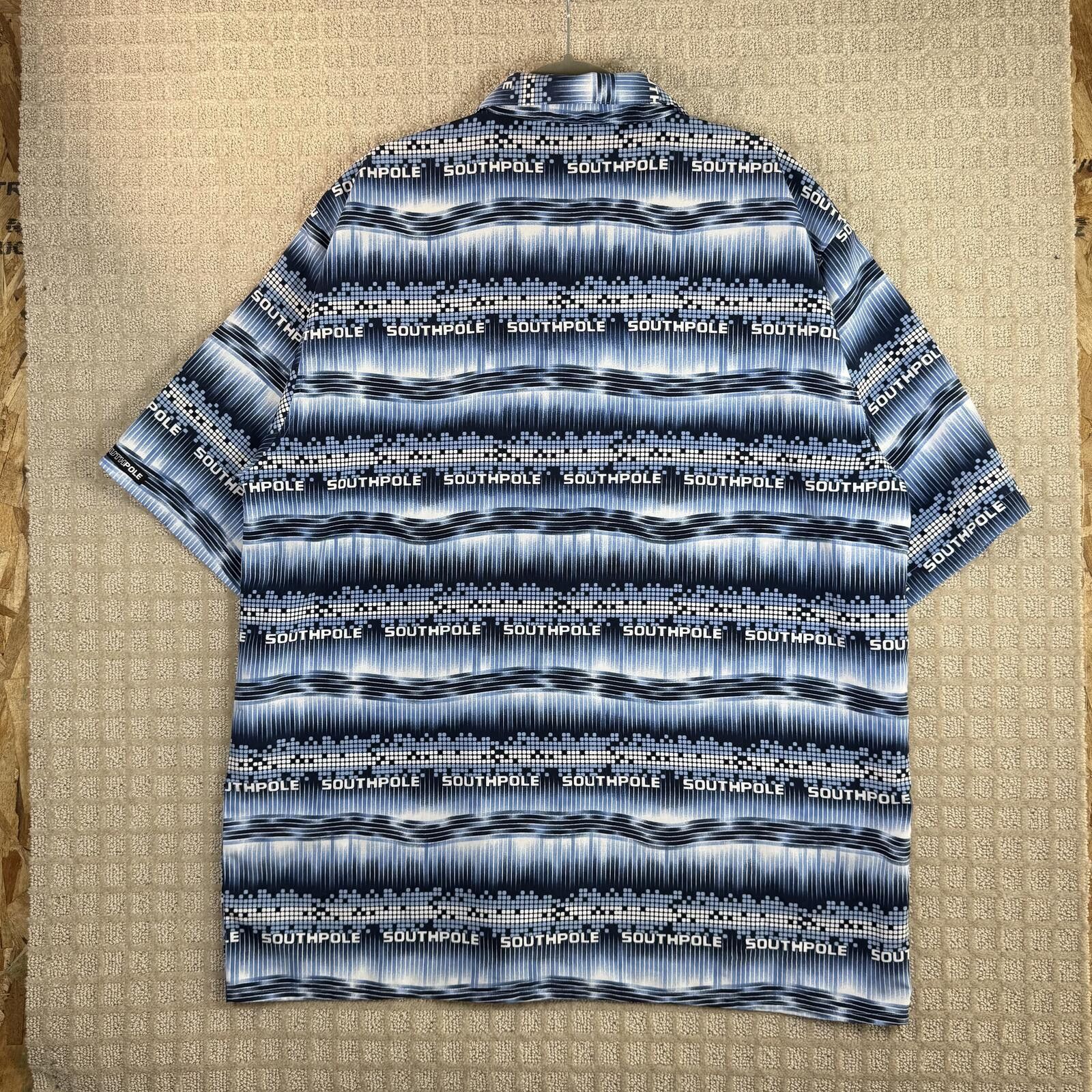 Southpole y2k southpole all over print button up shirt 2XL Size US XXL / EU 58 / 5 - 6 Thumbnail