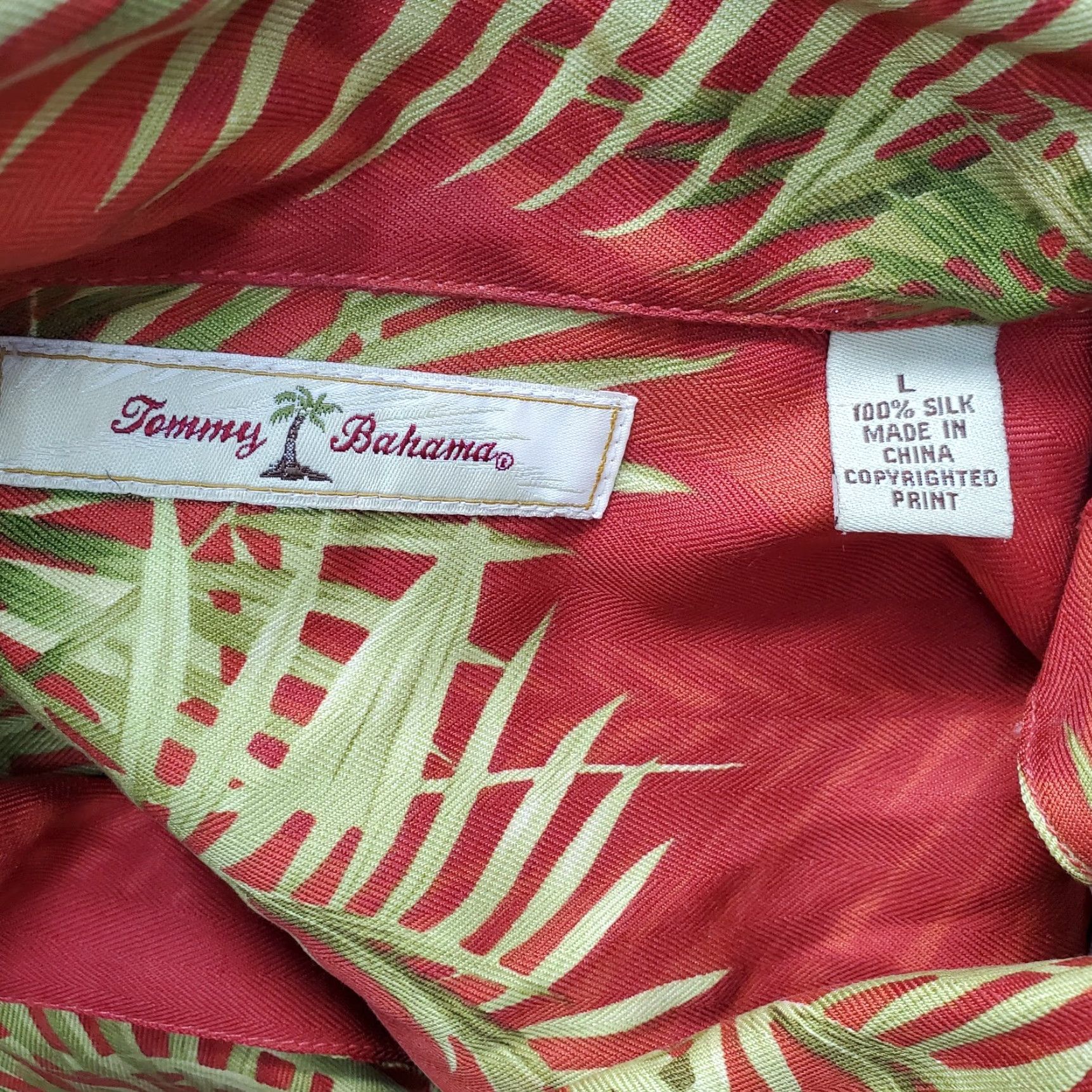 Tommy Bahama Tommy Bahama Mens Shirt Color Multicolor Palms Tree Short Sleeve Button-Up Large Size L Size US L / EU 52-54 / 3 - 5 Thumbnail