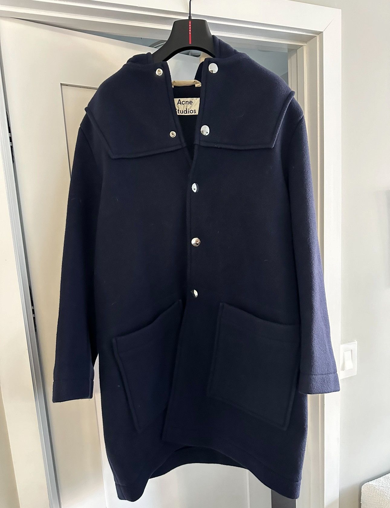 Acne Studios Acne Studios Wool Hooded Parka Size US XL / EU 56 / 4 - 1 Thumbnail