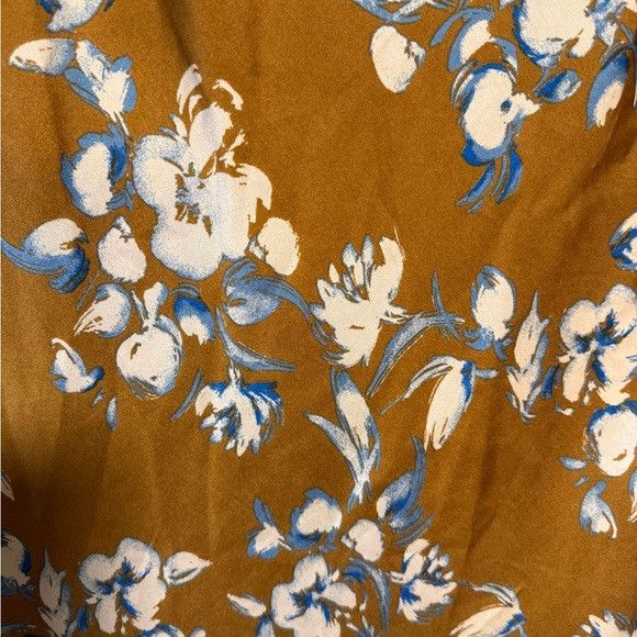 Other Audrey 3+1 Rust Floral Cowl Neck Slip Dress – Size L Size L / US 10 / IT 46 - 10 Thumbnail