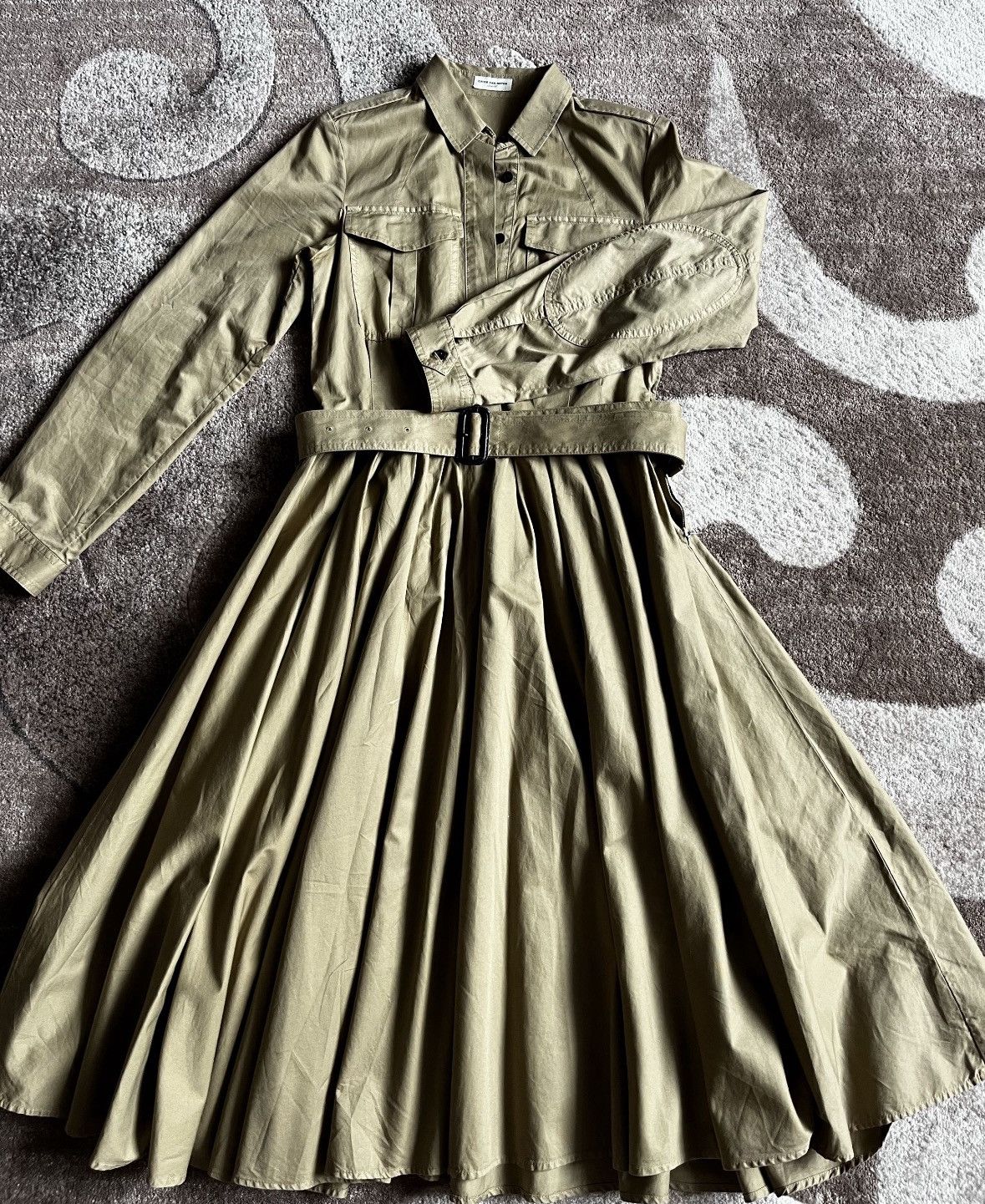 Dries Van Noten Dries Van Noten 2010 Utility Dress Size XS / US 0-2 / IT 36-38 - 1 Thumbnail