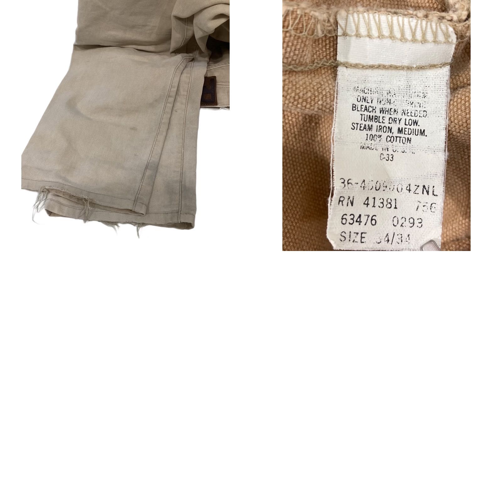 Ralph Lauren RRL Ralph Lauren Pants Mens 34 Brown Duck Size Back Logo Patch Cotton Men Used Size US 34 / EU 50 - 9 Thumbnail