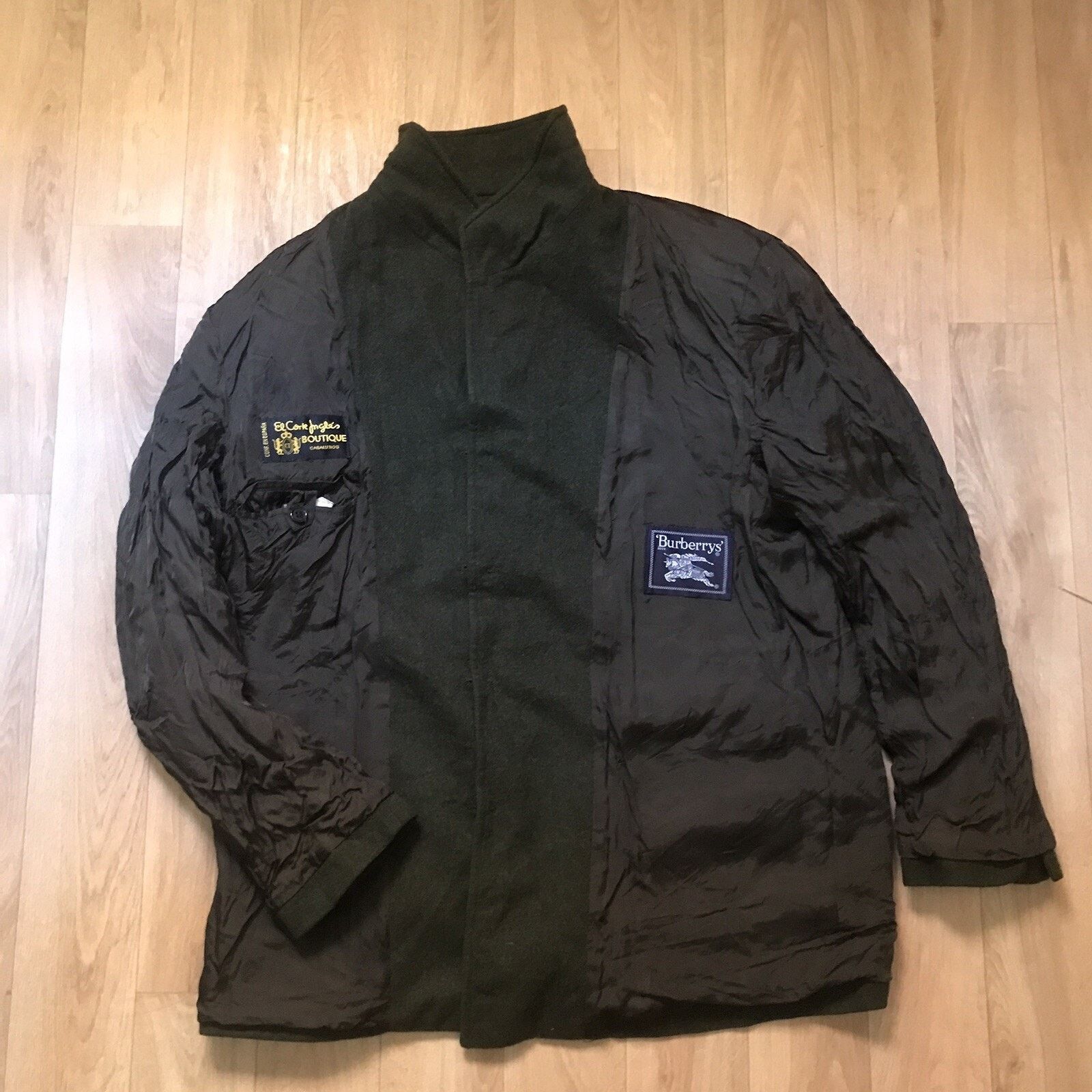 Burberry VINTAGE Burberry coat winter jacket virgin wool alpaca mens Size US L / EU 52-54 / 3 - 4 Thumbnail