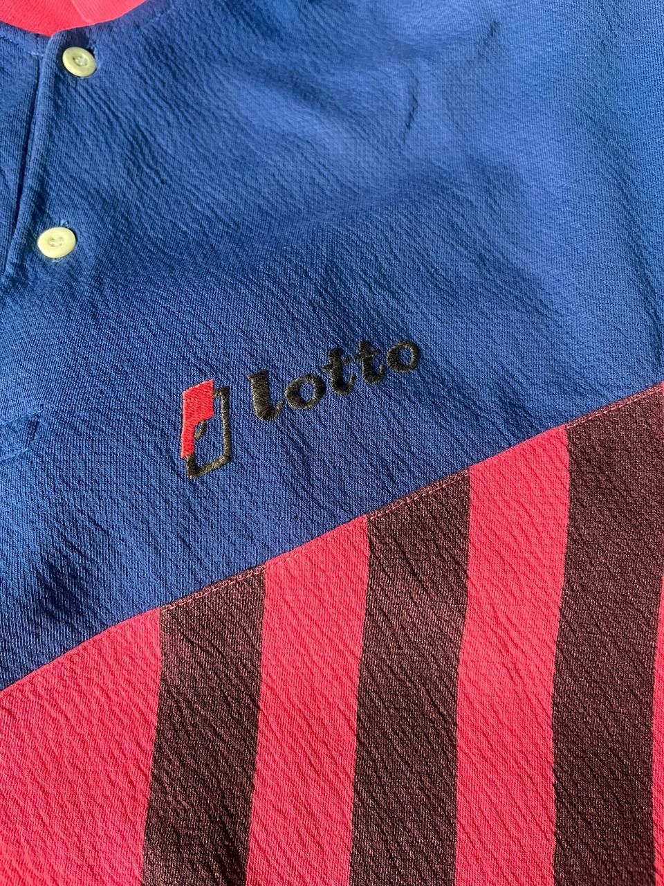 Japanese Brand 90s Lotto bright fleece pullover Size US L / EU 52-54 / 3 - 7 Thumbnail