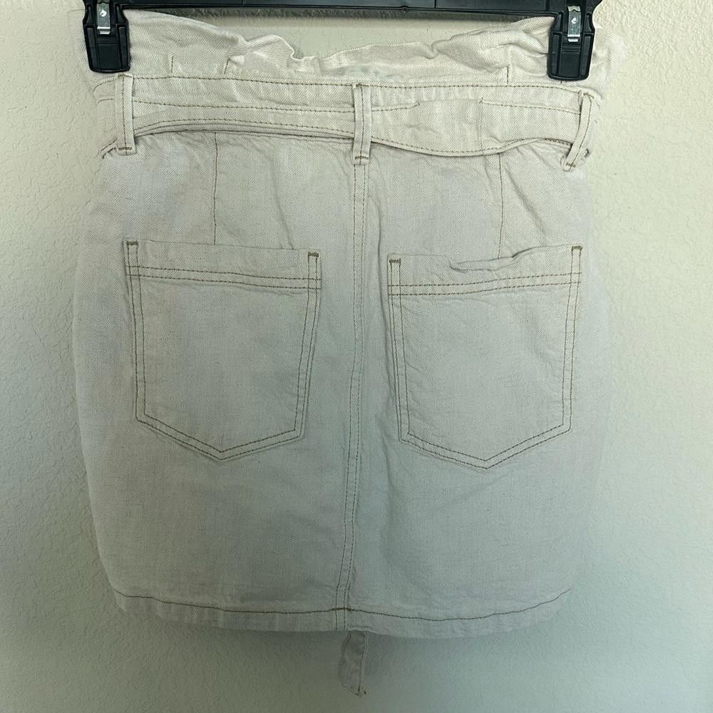 Free People Free People Splendor in the Grass Paper Bag Skirt Oatmeal 6 Size 28" / US 6 / IT 42 - 8 Thumbnail