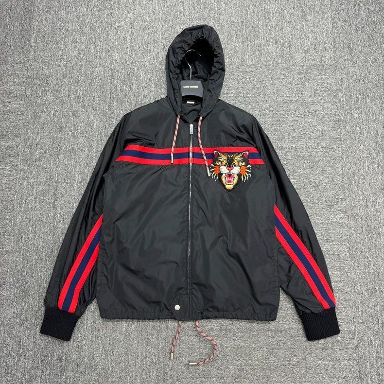 Gucci Gucci Tiger Patch Hooded Zip Jacket-2506 Size US L / EU 52-54 / 3 - 1 Thumbnail