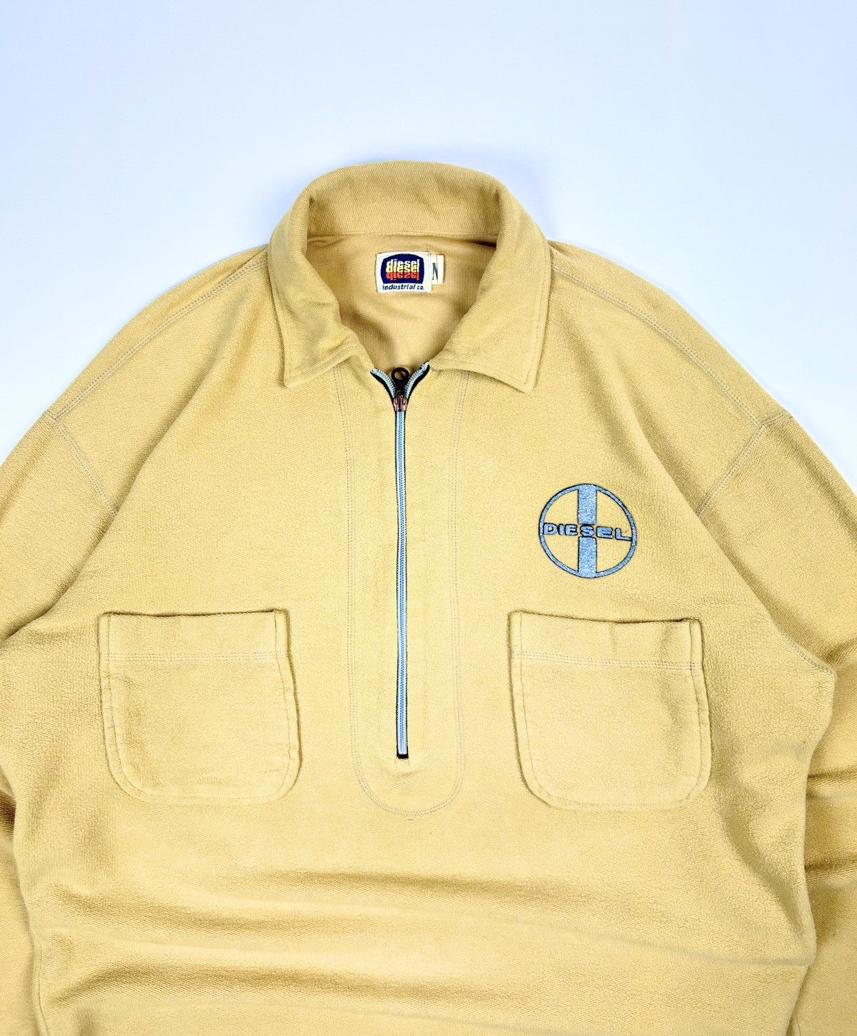 Diesel × Vintage × Yves Saint Laurent vintage Diesel zip up yellow sweatshirt Size US M / EU 48-50 / 2 - 4 Thumbnail